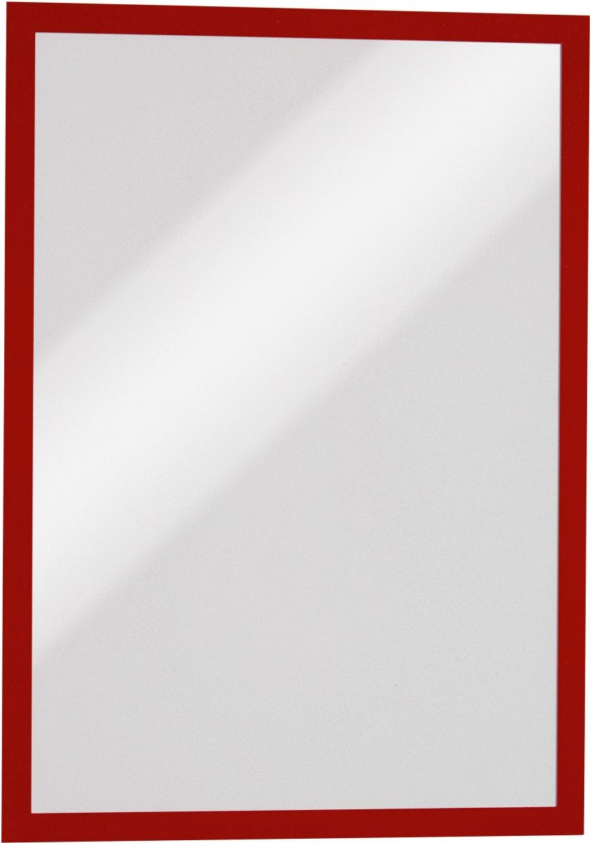 Fächermappe Magnetrahmen Duraframe selbstklebend A4 rot (10 Stück)
