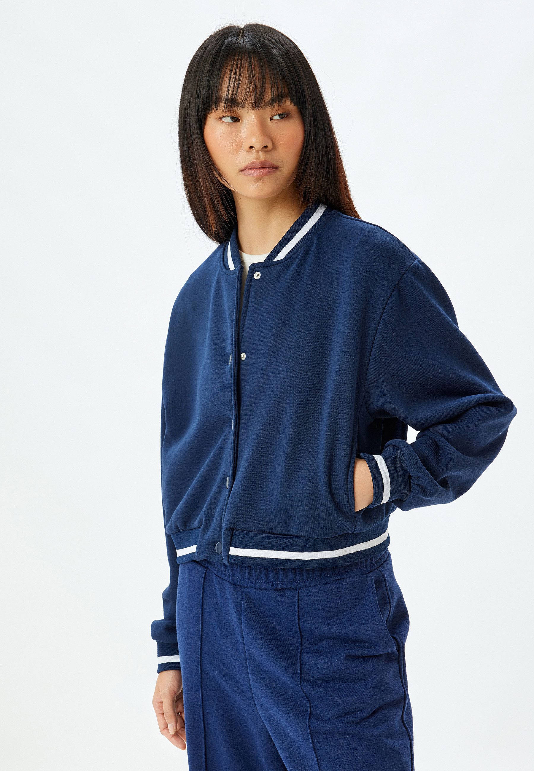 Koton Sweatshirt College-Kragen Relax