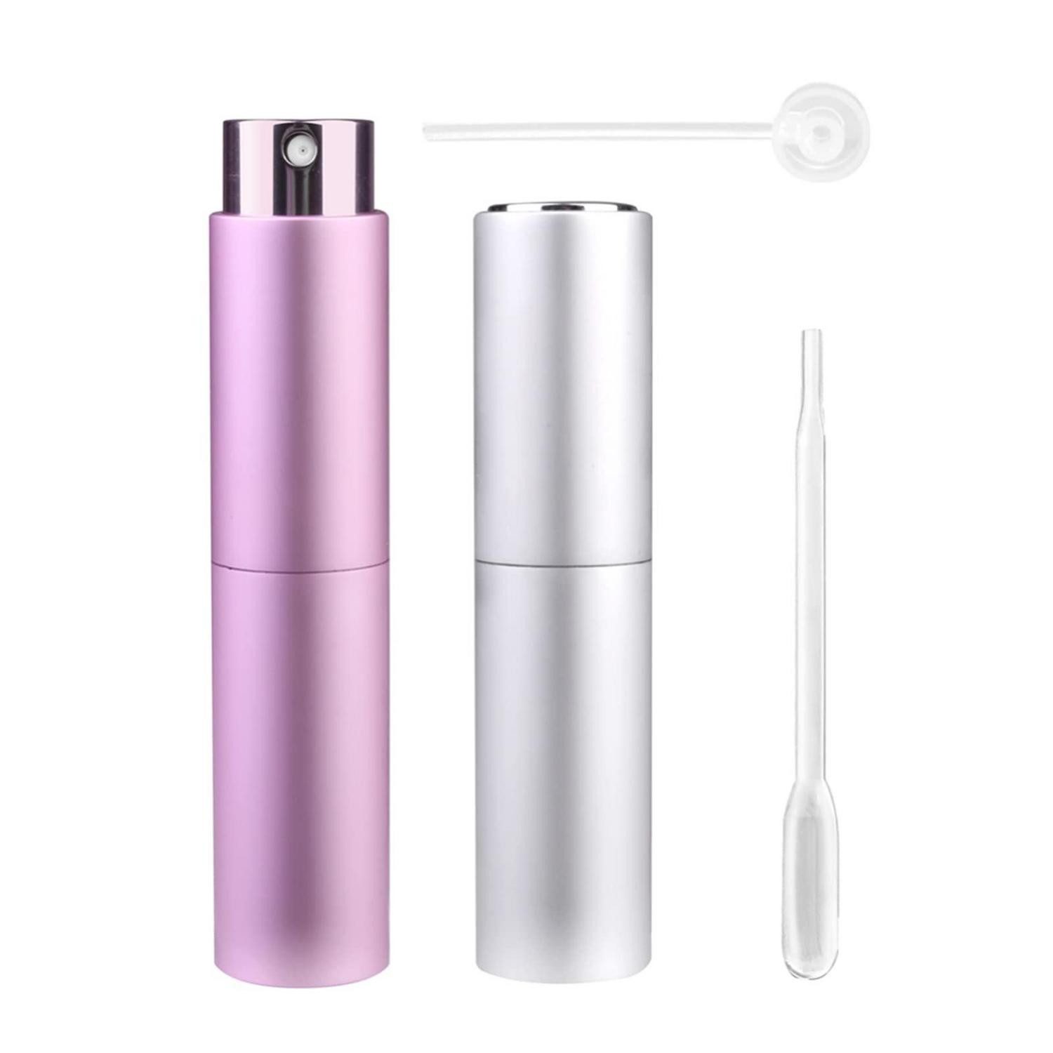 LuxusKollektion Eau de Toilette Nachfüllbarer Parfümzerstäuber 10ml Pink/Silber