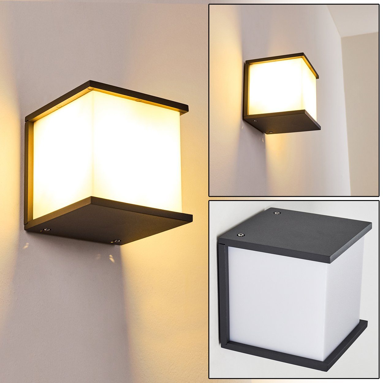hofstein AußenWandleuchte »»Pomaro« Außenmoderne Wandlampe aus