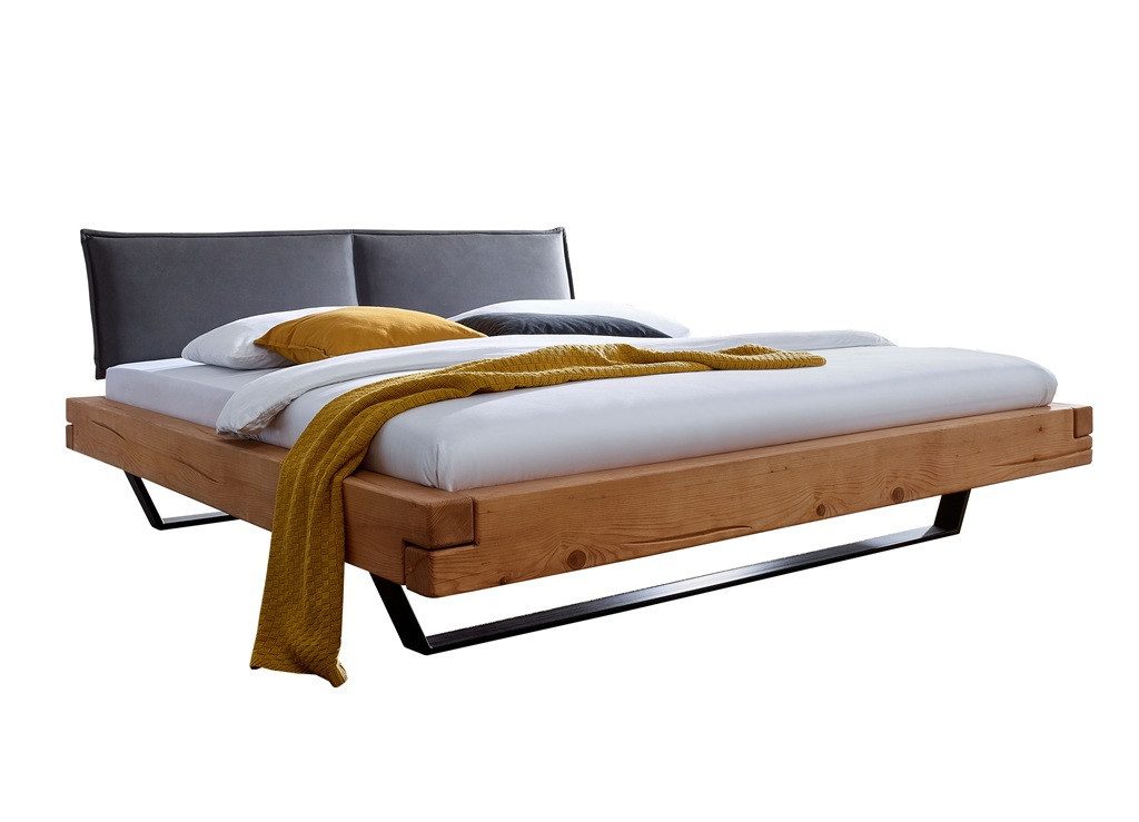 Main Möbel Massivholzbett Balkenbett 'Nicole' 160x200cm Kiefer massiv honig günstig online kaufen