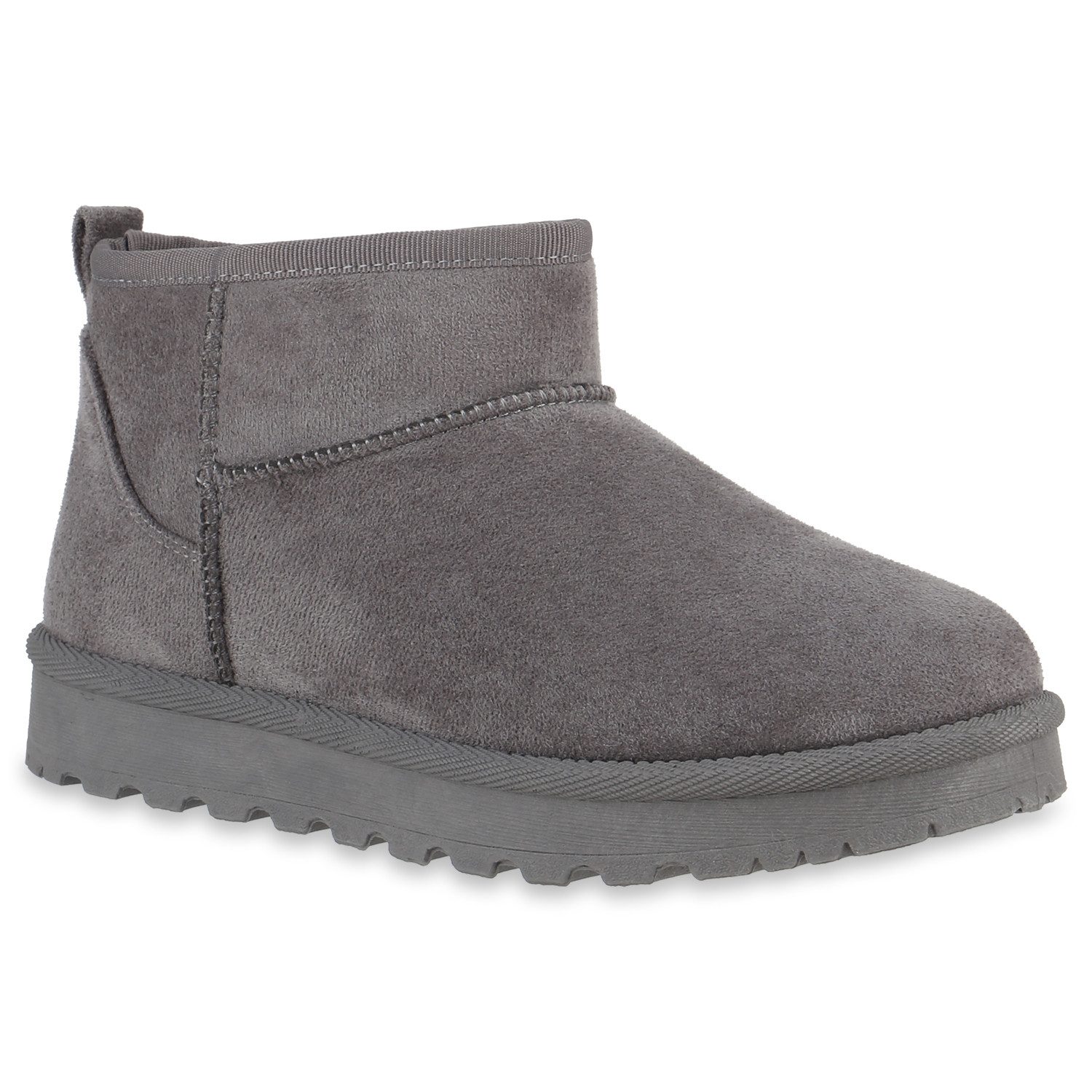 VAN HILL 841491 Winterstiefelette Damen Warm Gefüttert Winter Boots Stiefeletten Profil-Sohle
