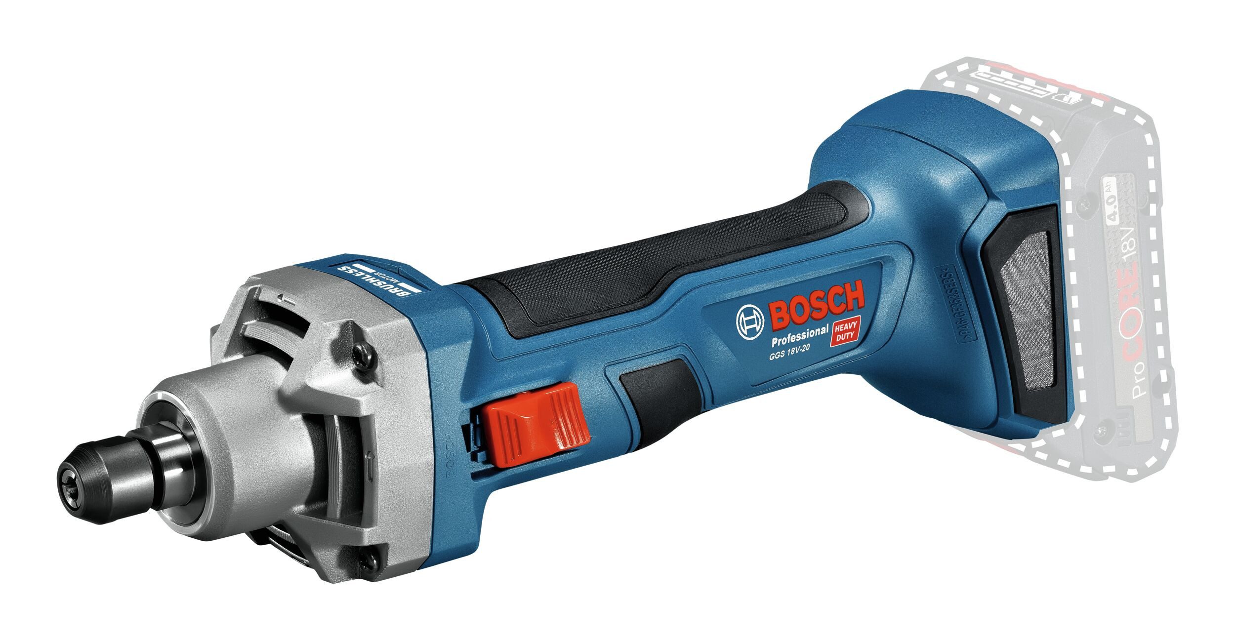 BOSCH Akku-Geradschleifer GGS 18V-20, max. 24000 U/min, Ohne Akku - im Karton