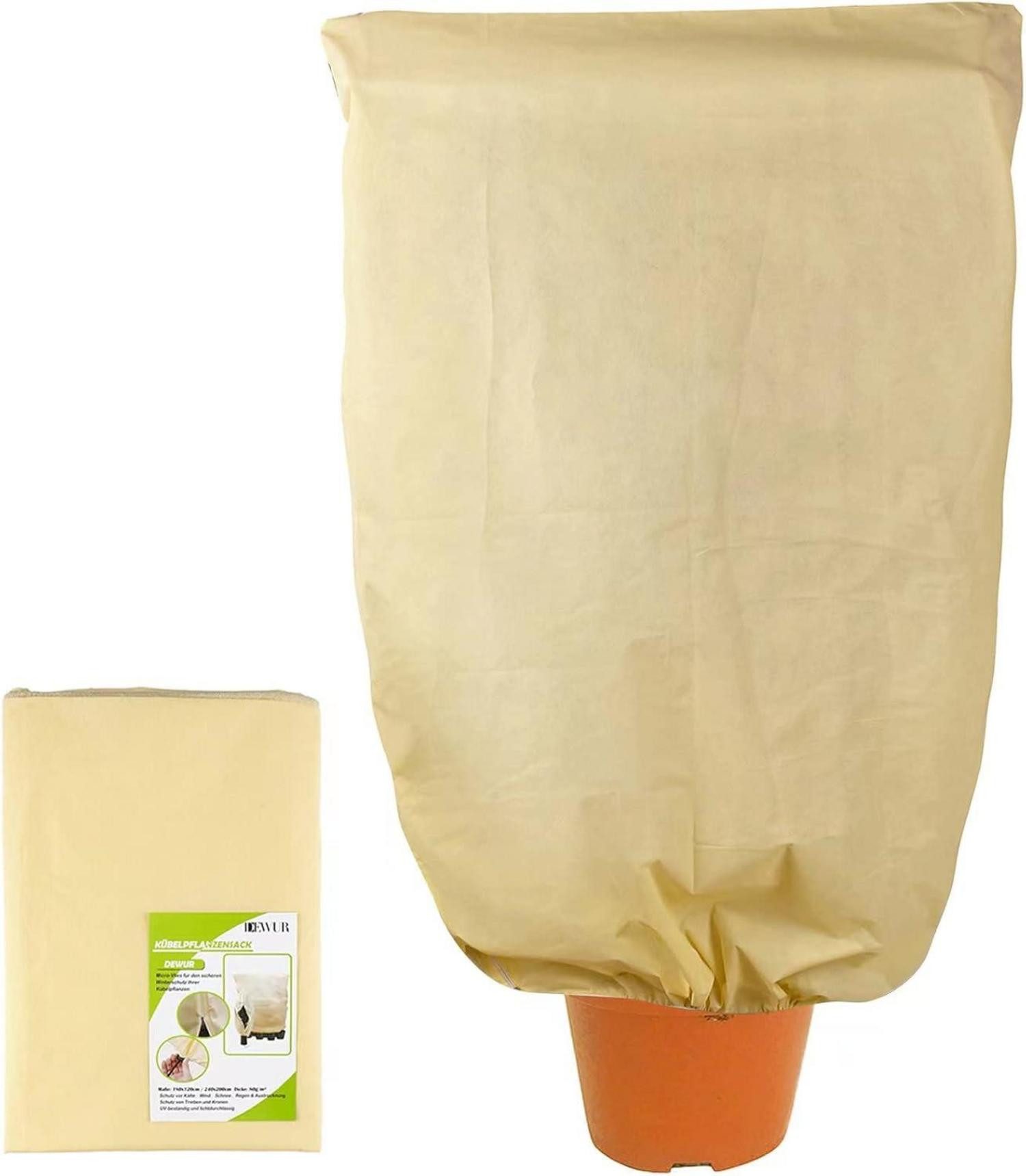 Abdeckhaube Pflanzen-Frostschutzhülle Vlies 80g/m² Winterschutz 80x100cm