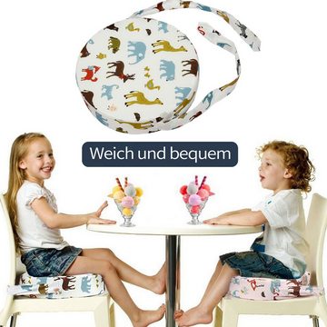 Daisred Kindersitzerhöhung SitzerhöHung Stuhl Kind 32x8 cm Sitzpolster für Hochstuhl