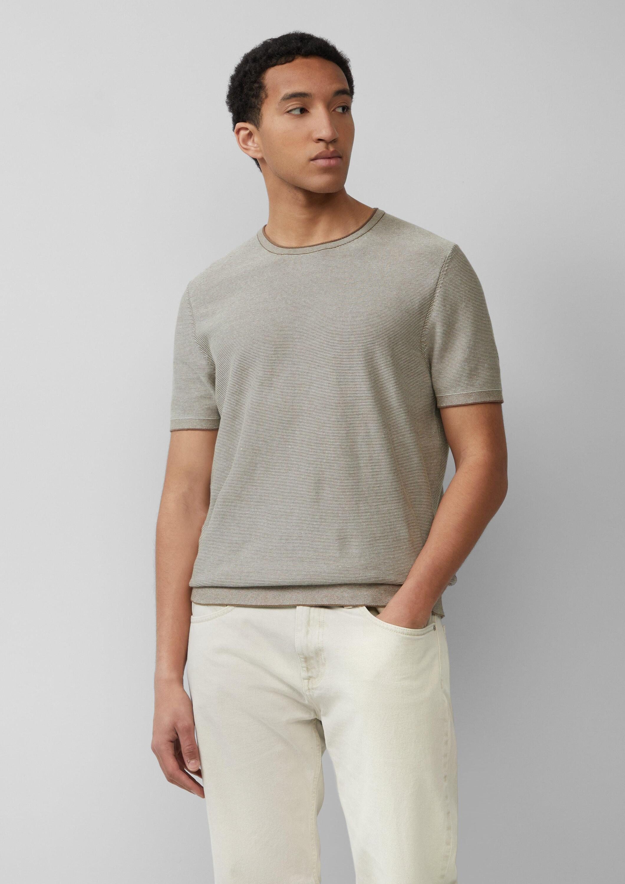 s.Oliver Kurzarmpullover Strickpullover Gestreiftes Strick-T-Shirt aus Lein günstig online kaufen