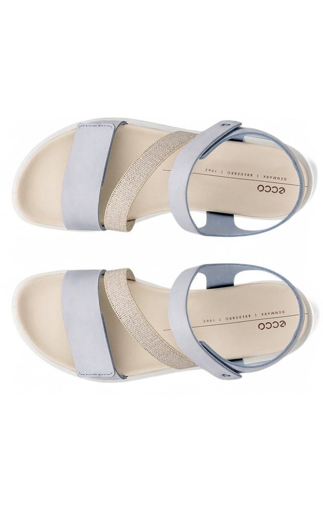 Ecco Flowt (Leder) blau Damen Sandale günstig online kaufen