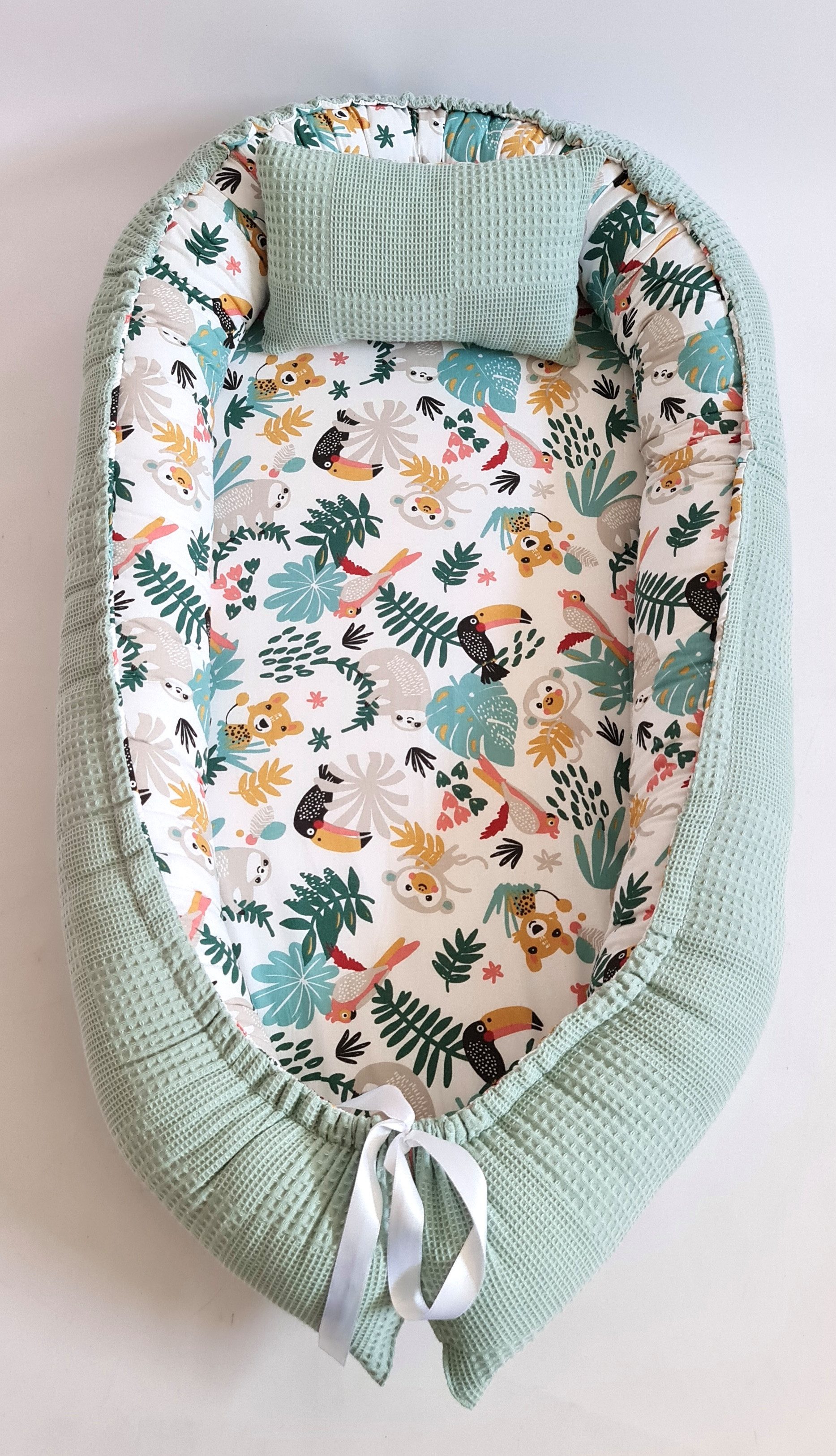 Baby Fancyroom Bettnestchen Babynest mit XL Liegefläche dicke Matratze 100% Baumwolle Babynestchen, (Babycocoon Reisebett Nestchen Kuschelnest, Neugeborene Erstausstattung), XL Liegefläche