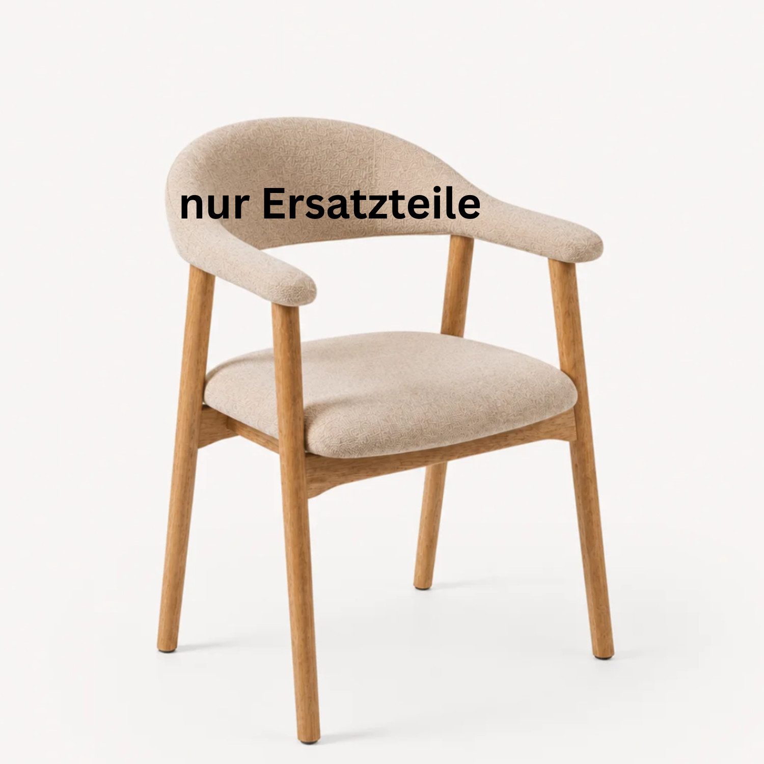 Haris Børn Esszimmerstuhl mit Armlehne (Massiv Eiche) - Polsterstühle für Esszimmer (Set, 1 St), Premium Esszimmer Stühle & Esstisch Stühle - Moderner Polsterstuhl