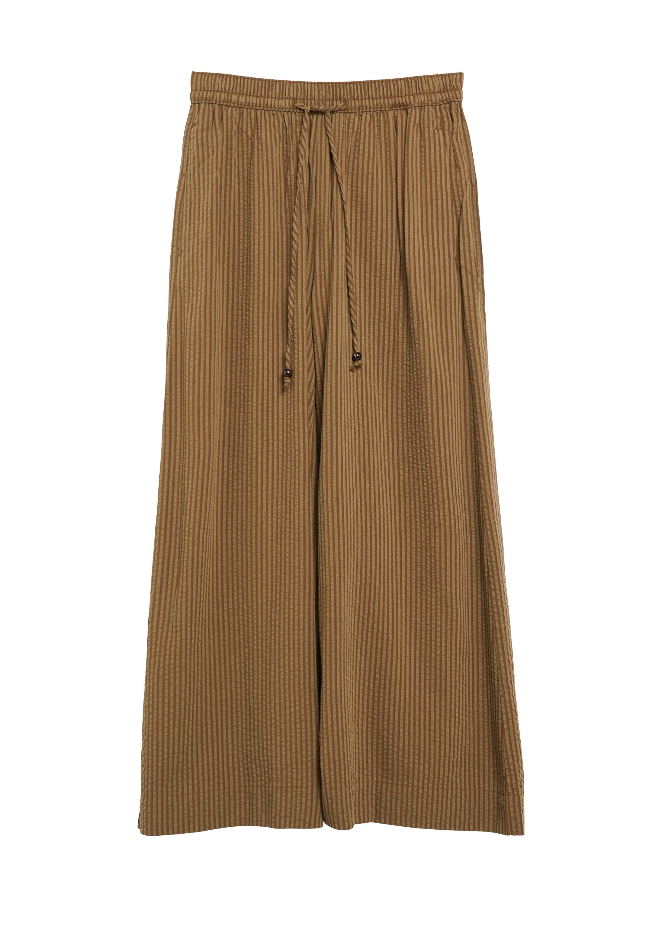 s.Oliver 7/8-Hose Hose Wide-Leg-Hose aus gecrêptem Viskosemix