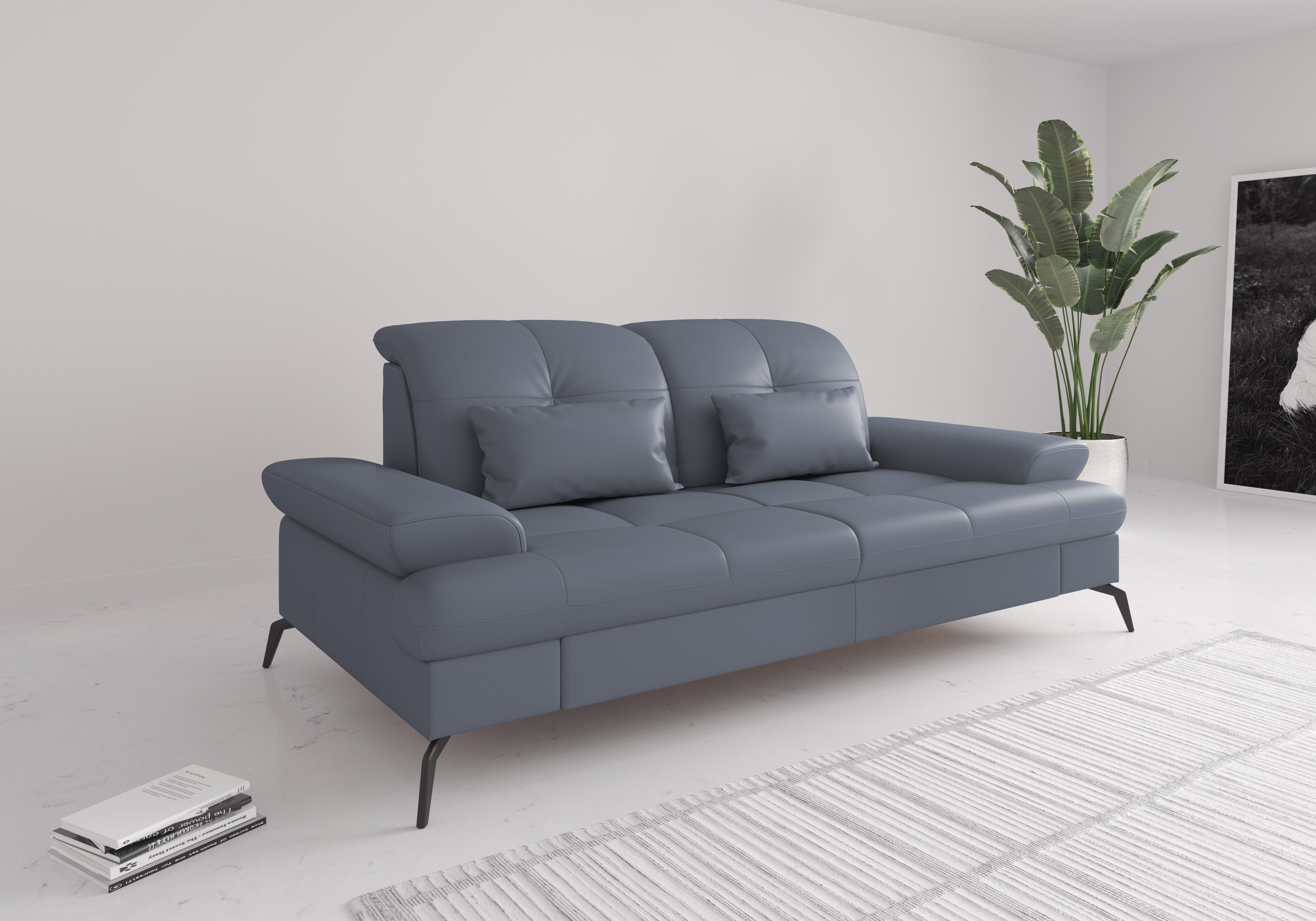 sit&more 3-Sitzer Amica, inkl. Sitztiefenverstellung und Armteilverstellung, wahlweise mit Kopfteilverstellung und Bettfunktion