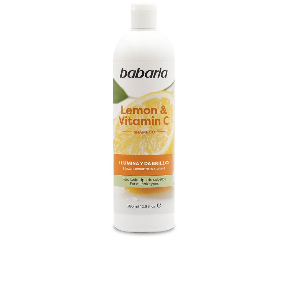 babaria Haarpflege-Set Zitrone & Vitamin C aufhellendes und glänzendes Shampoo 380 ml