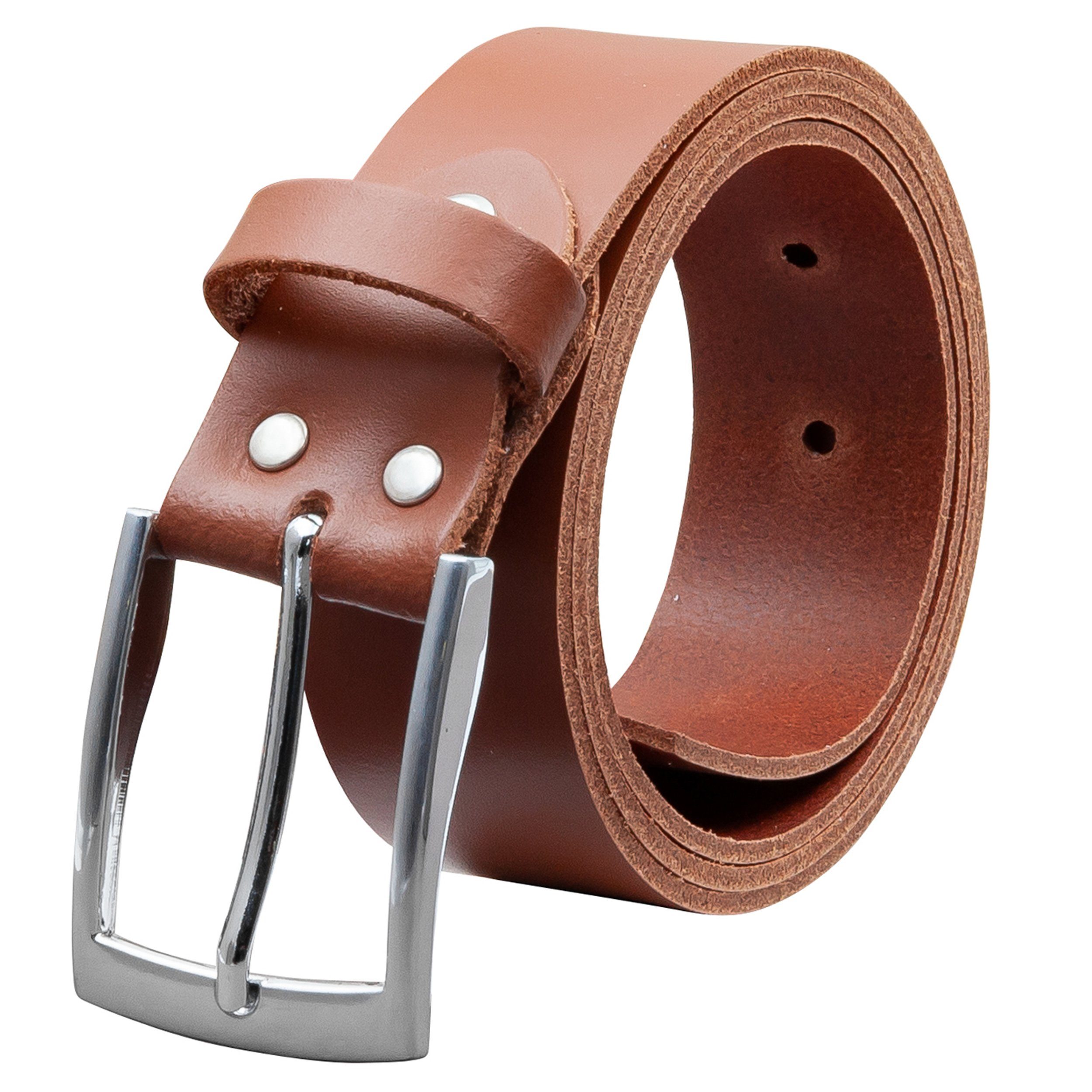 COLOGNEBELT Ledergürtel OM421-SL-Hellbraun MADE IN GERMANY, günstig online kaufen