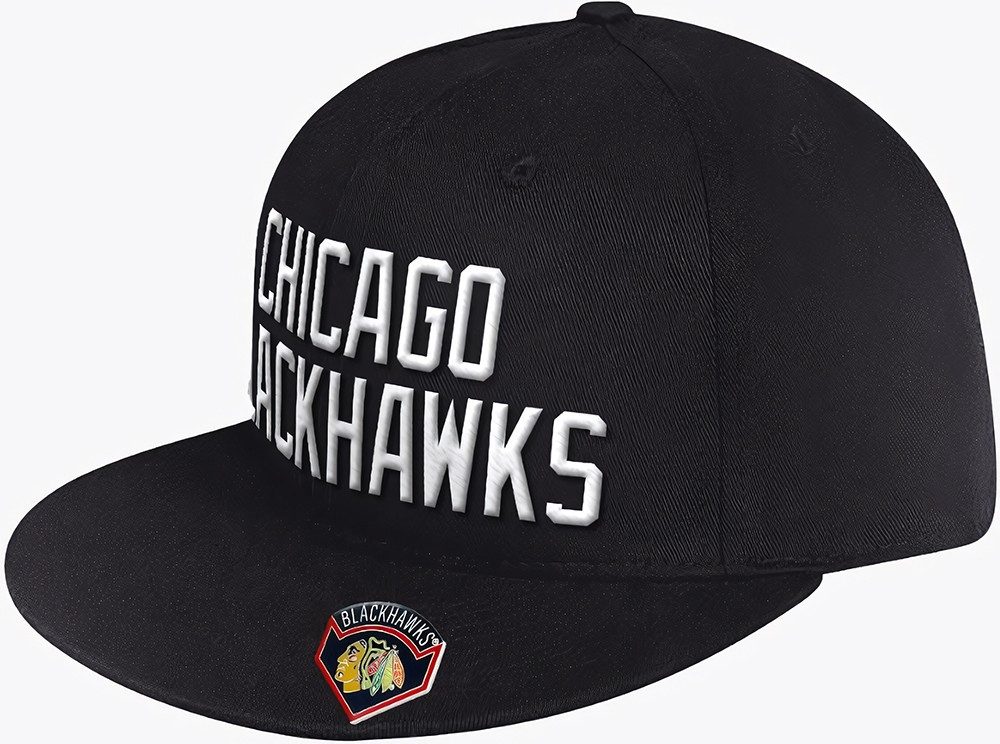 Chicago Blackhawks Snapback Cap Black Ice Cap