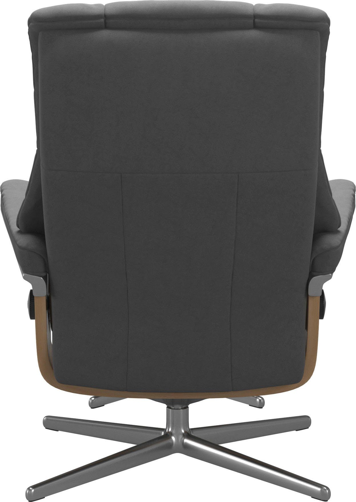 S, Eiche mit Relaxsessel Relaxsessel Stressless® (Set, mit Hocker), L, Cross Hocker, Mayfair Holzakzent Base, M & Größe mit