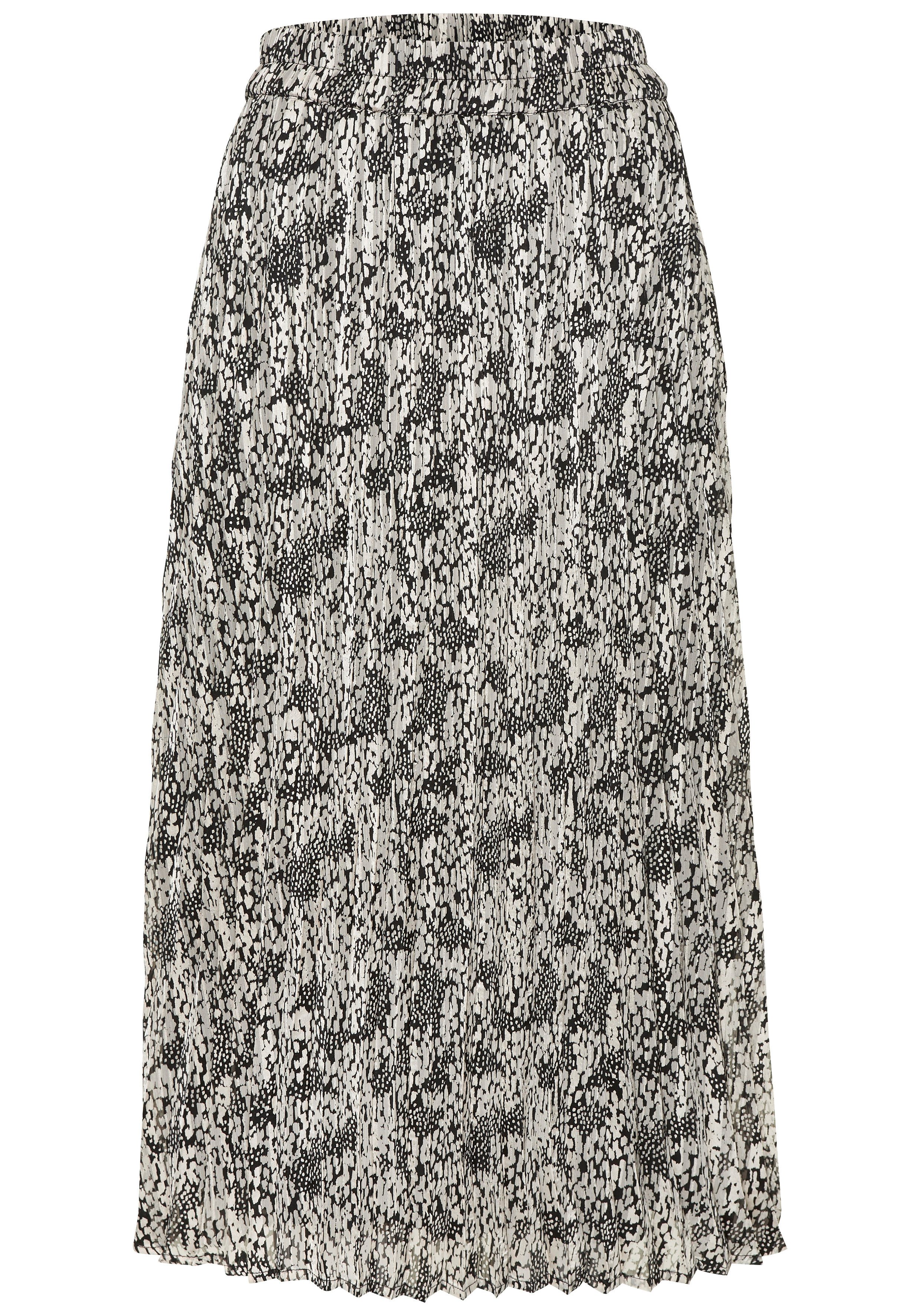 LASCANA Plisseerock aus leichter Chiffonware, Midirock günstig online kaufen