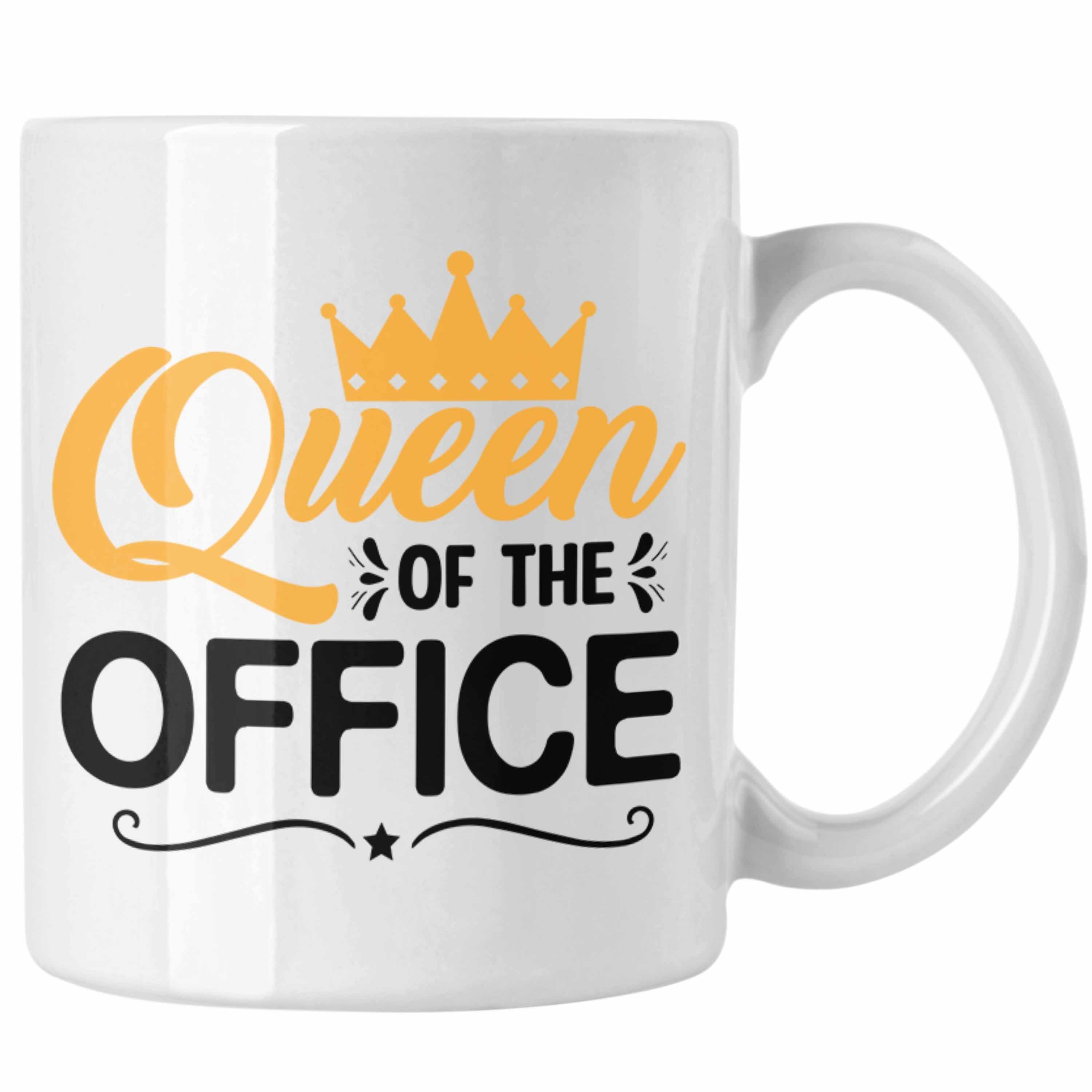 Office Chefin Weiss Kollegin Trendation Of Geschenkidee Trendation Geschenk The Queen - Tasse Tasse