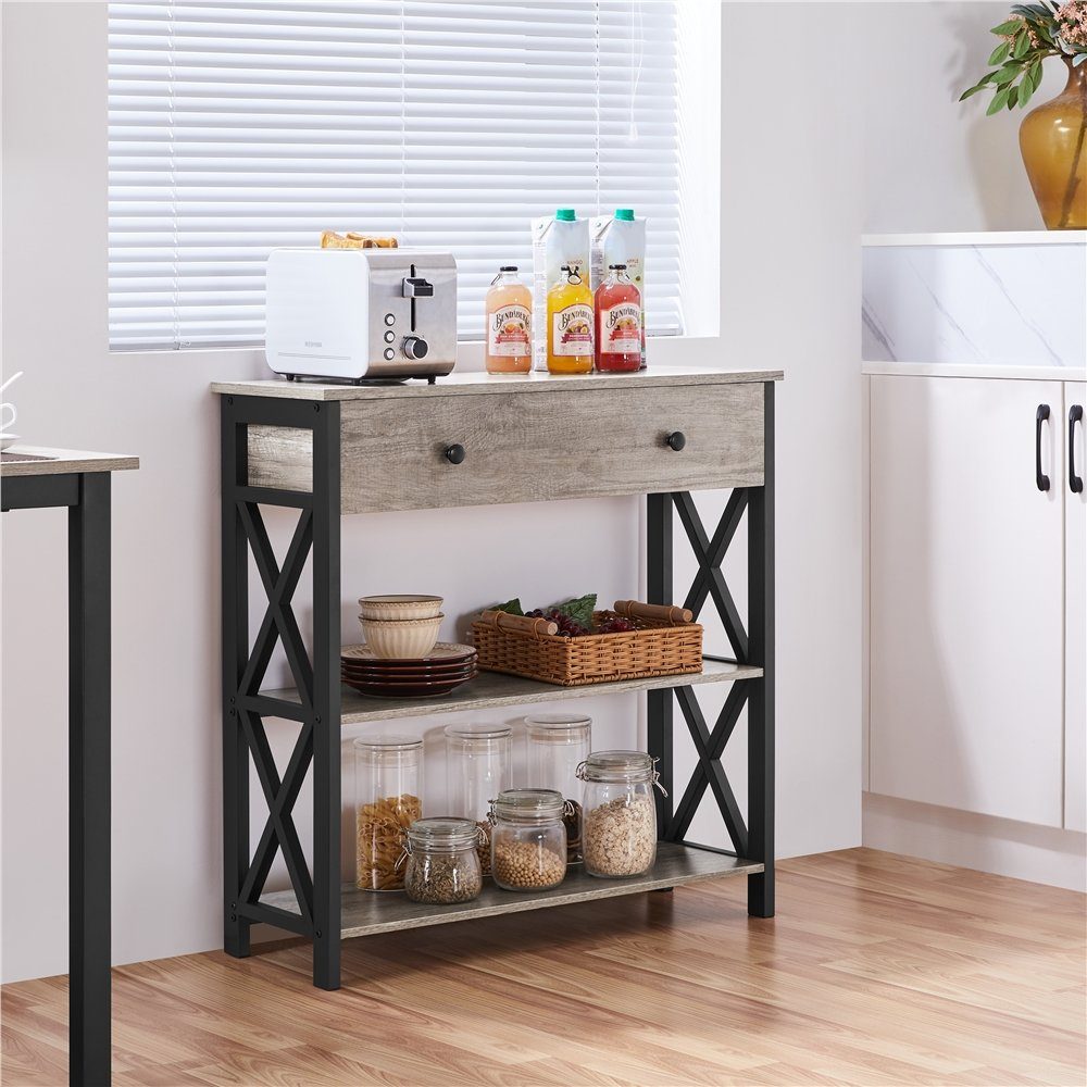 Yaheetech Konsolentisch, Flurtisch Eingangtisch Sideboard X-förmiger Rahmen günstig online kaufen