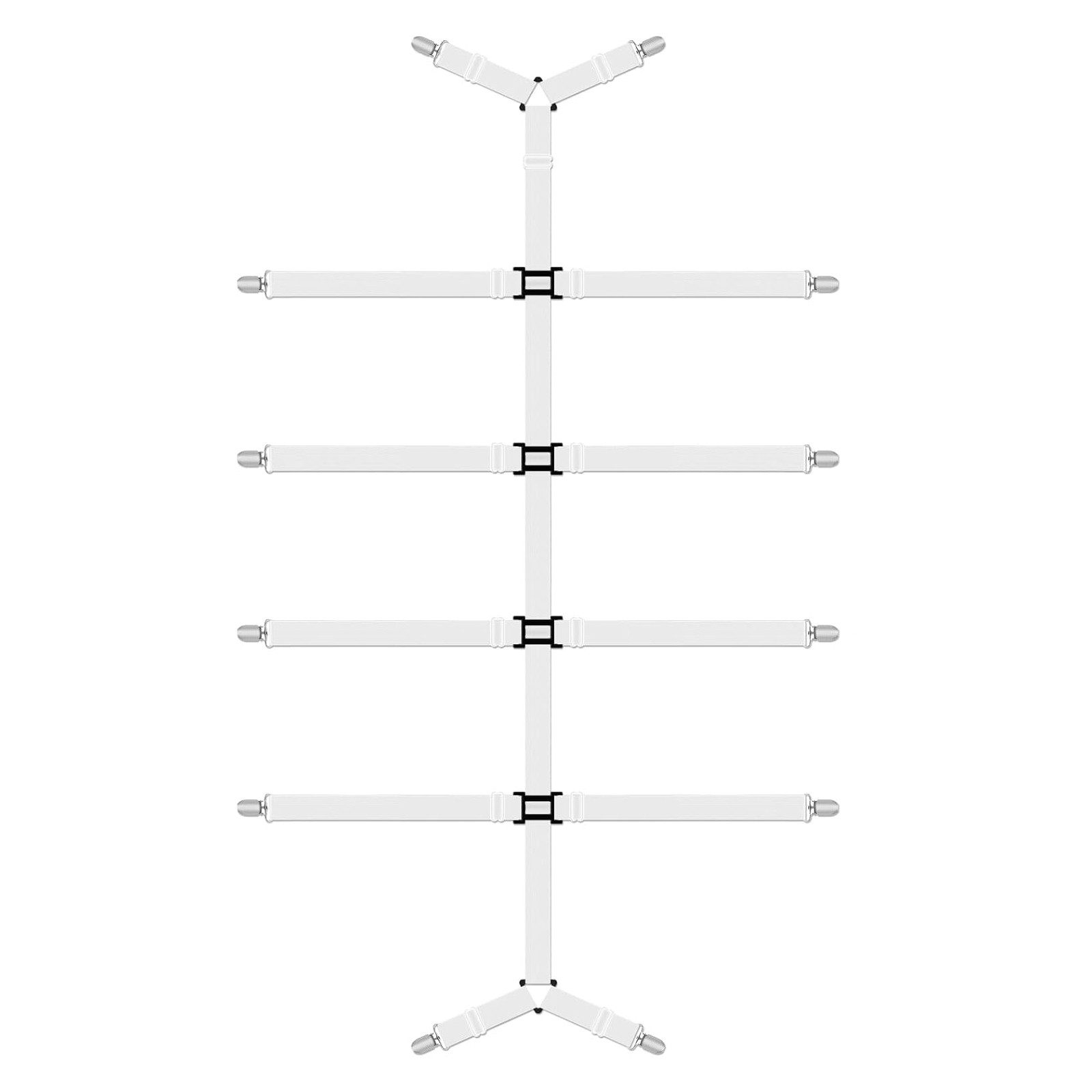 Zyronn Spannbettlaken Verstellbare Bettlaken-Spanner mit Metallklammer, (1 Stück), Rutschfeste Spannhilfe für Matratze, Sofa & Bett