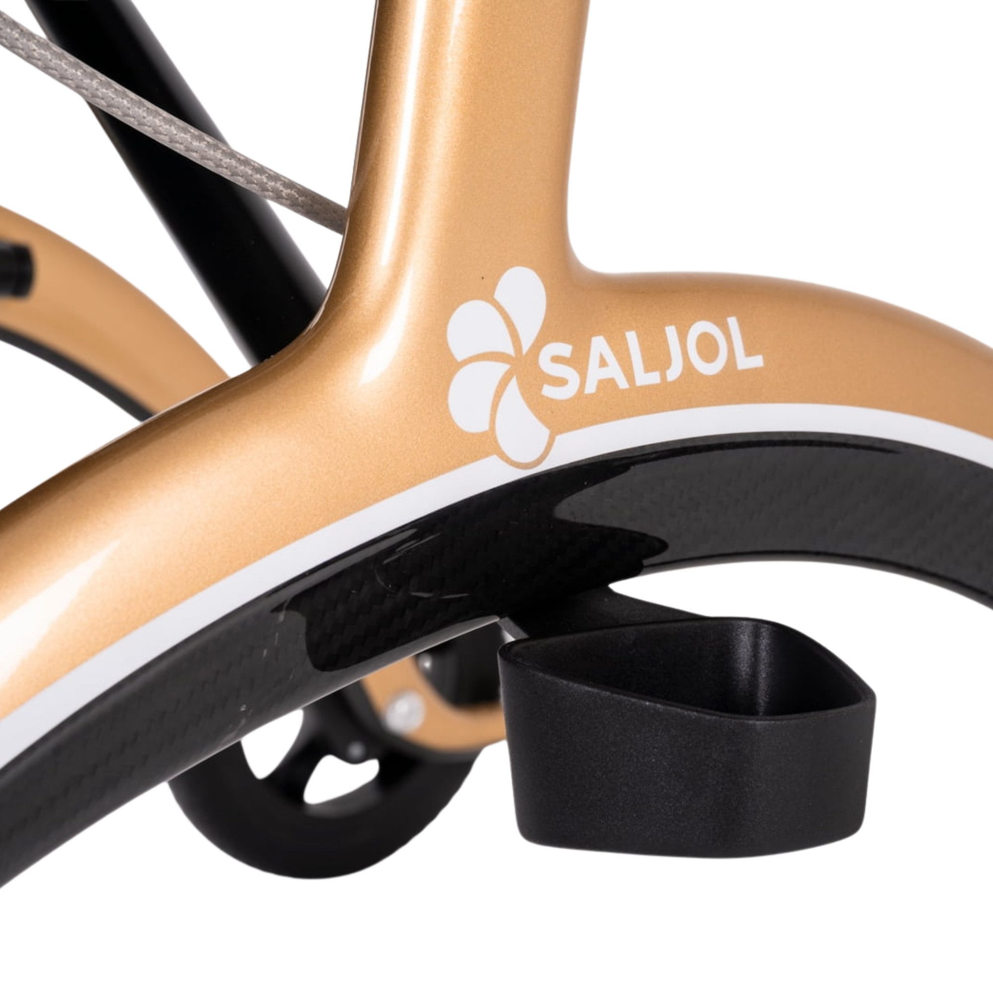 Saljol Rollator Saljol Carbon Rollator mit Vollausstattung, Premium Rollator nur 5,6 Kg