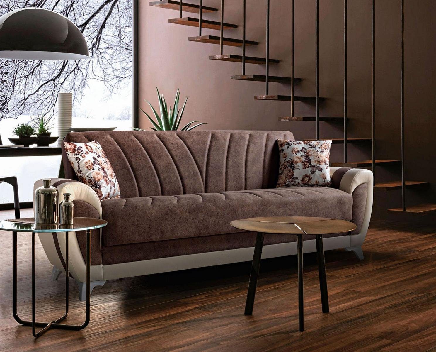 JVmoebel Sofa Luxuriöses Wohnzimmer Sofa 3 Sitzer Relax Sofa Modern 225cm Luxus, Made In Europe