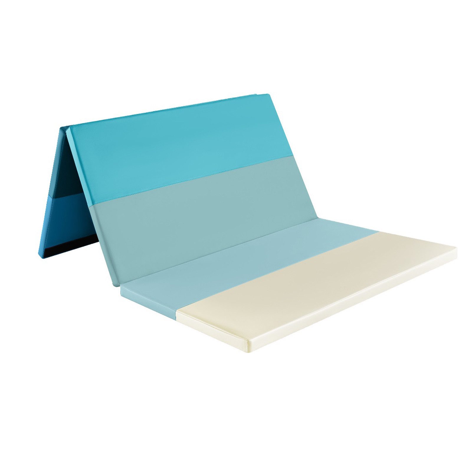 COSTWAY Gymnastikmatte, Fitnessmatte faltbar, Sportmatte 180x120 cm