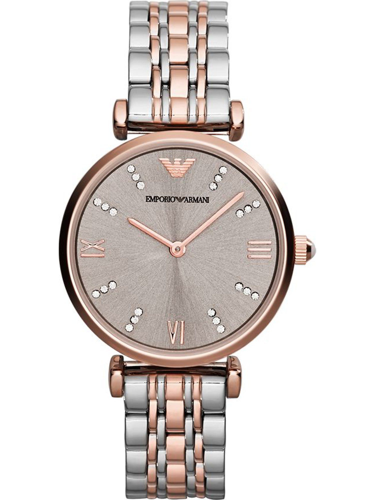 Emporio Armani Quarzuhr Emporio Armani Damen-Uhren Analog Quarz
