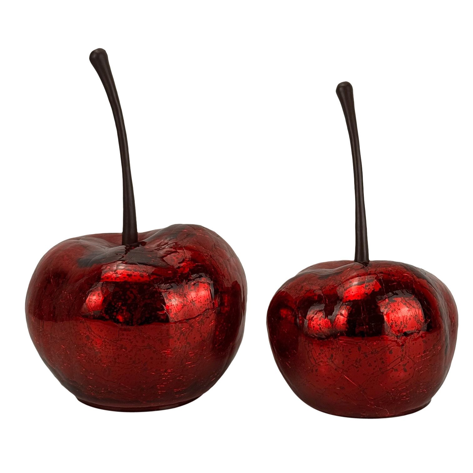 Online-Fuchs LED-Dekofigur 2 Kirschen mit LED-Lichterkette günstig online kaufen