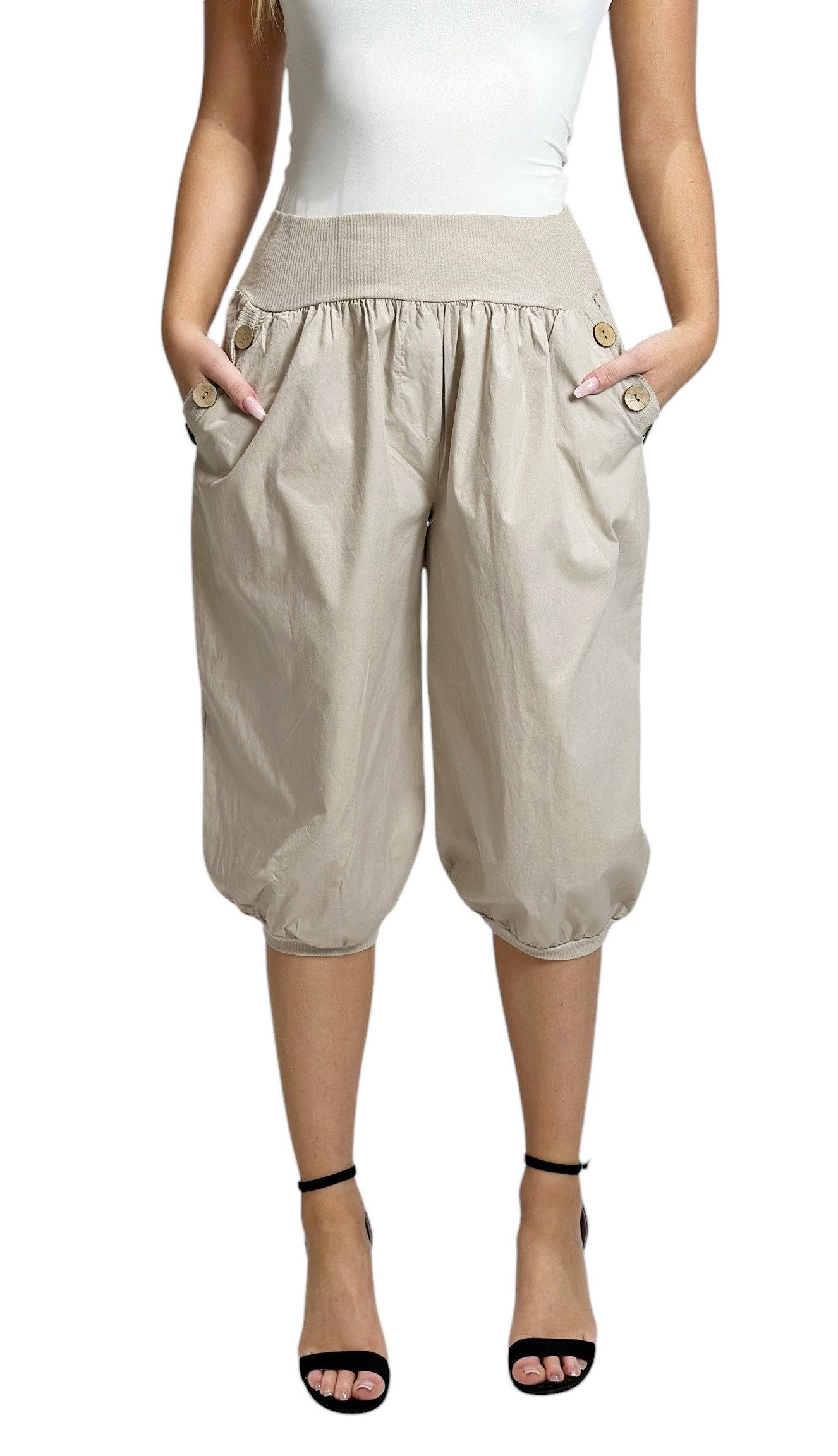 Mississhop Caprihose Damen Capri Hose Haremhose Jogginghose M.371