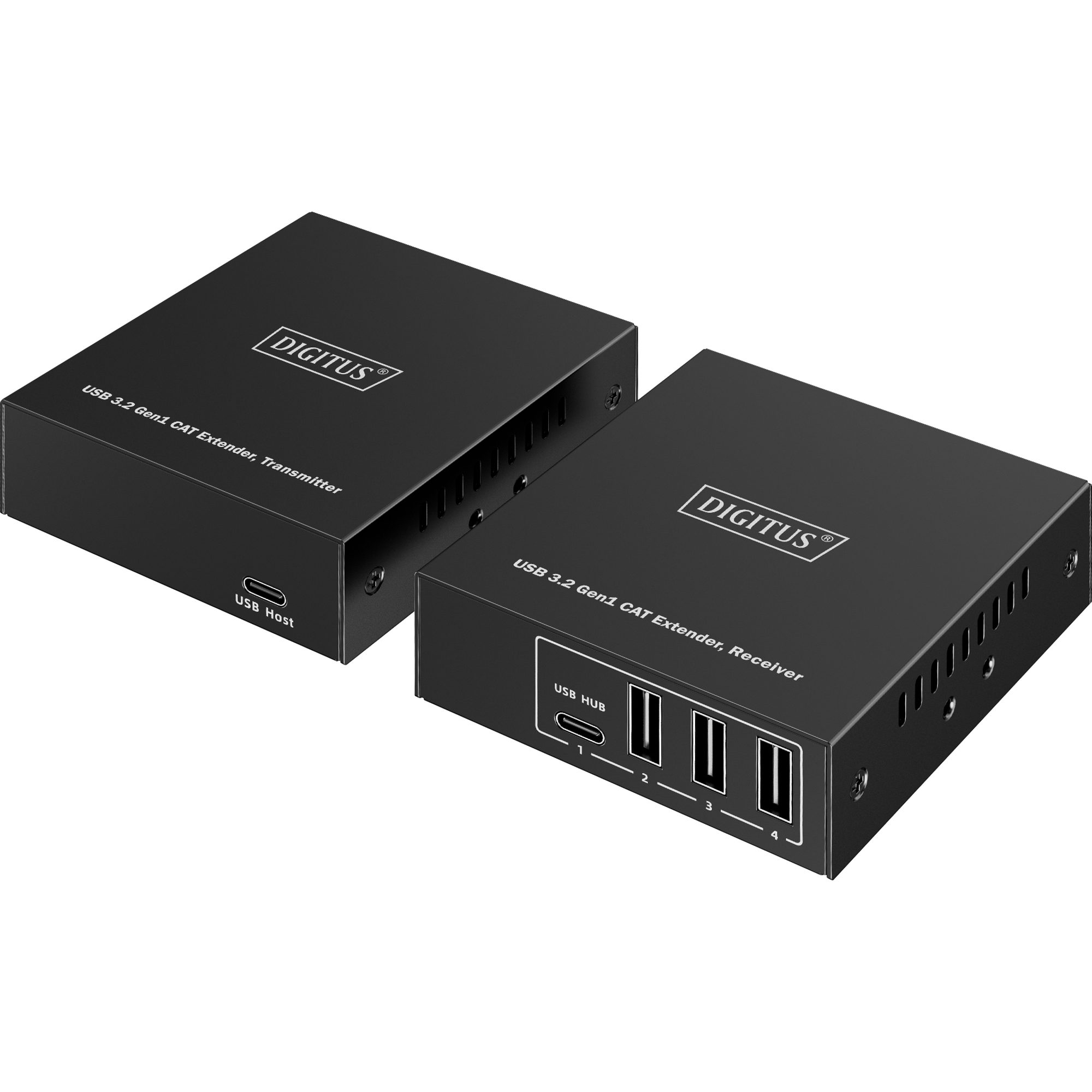 Digitus Digitus USB 3.2 Gen1 CAT Extender-Set, 5Gbps, 100 Meter, USB-Extender Reichweitenverstärker