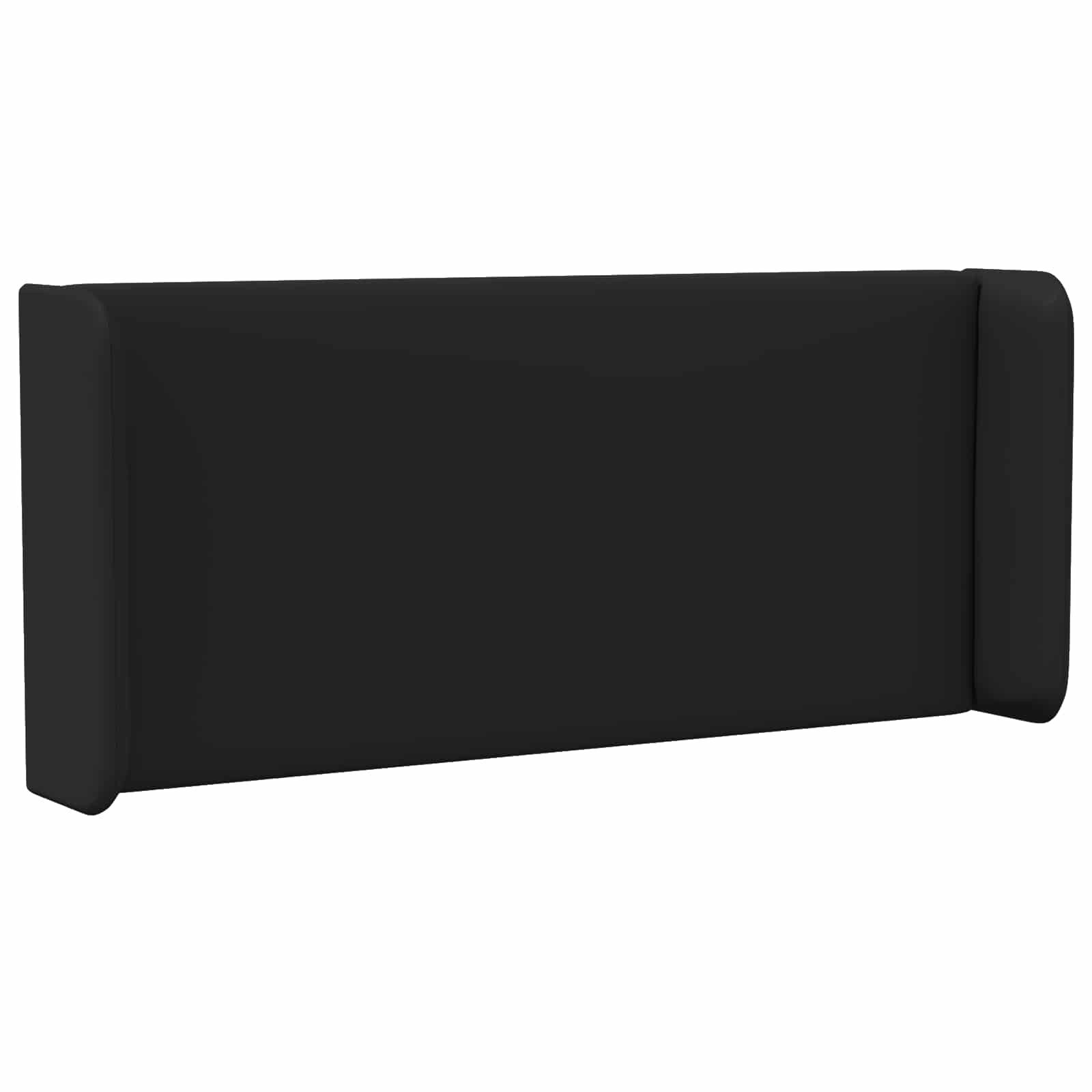 vidaXL Betthimmel Kopfteil Ohr Schwarz PVC (1-tlg)