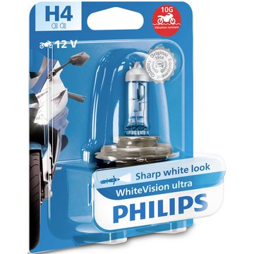 Philips KFZ-Ersatzleuchte Philips 12342WVUBW Halogen Leuchtmittel WhiteVision Ultra H4 60/55 W 1