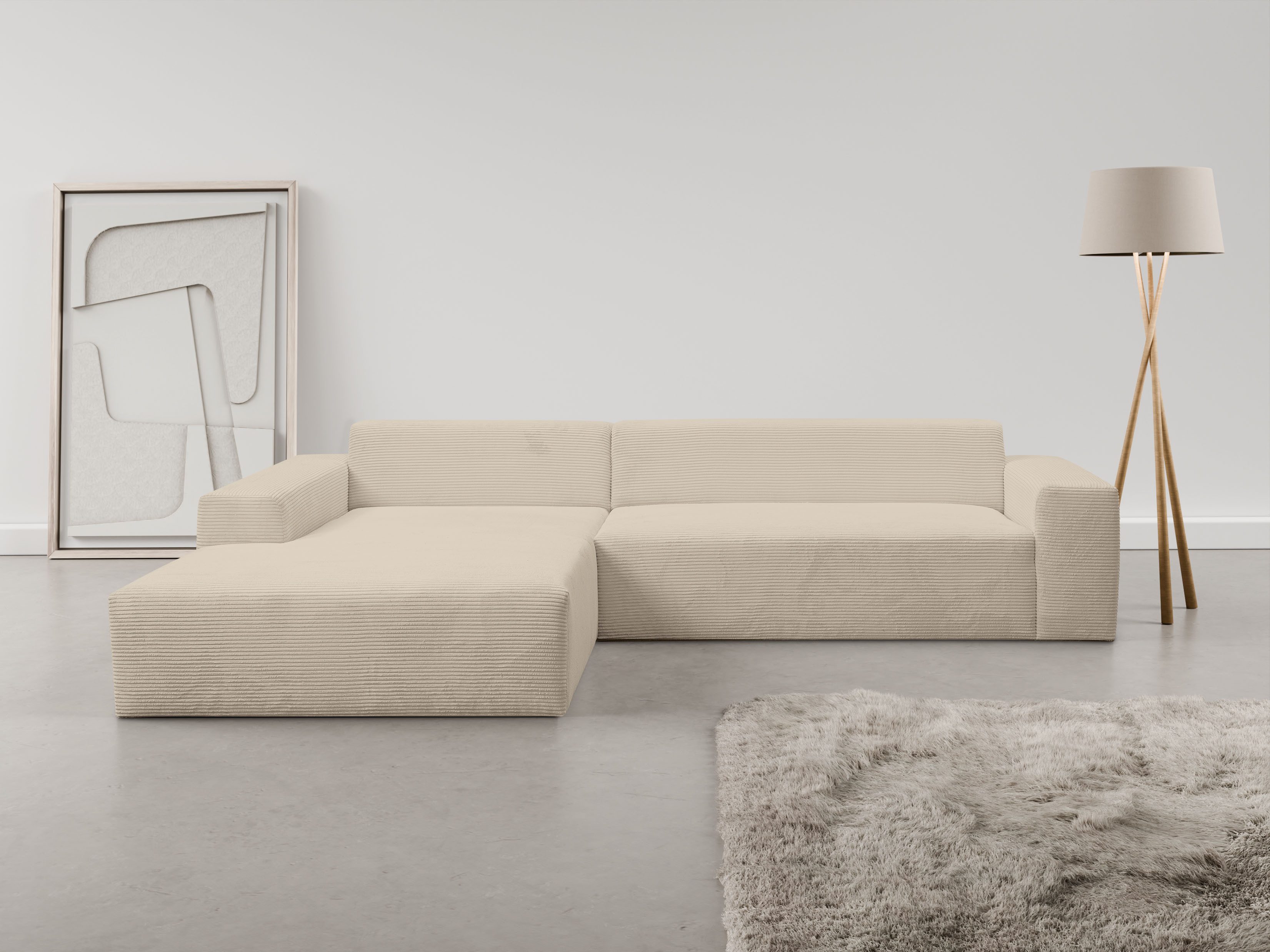 WERK2 Ecksofa Zeus-XL, Mega-Sofa mit großer Sitztiefe, Stellmaße 311cm x 21 günstig online kaufen