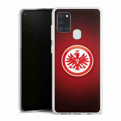 DeinDesign Handyhülle »Eintracht Frankfurt Offizielles Lizenzprodukt Wappen«, Samsung Galaxy A21s Silikon Hülle Bumper Case Handy Schutzhülle