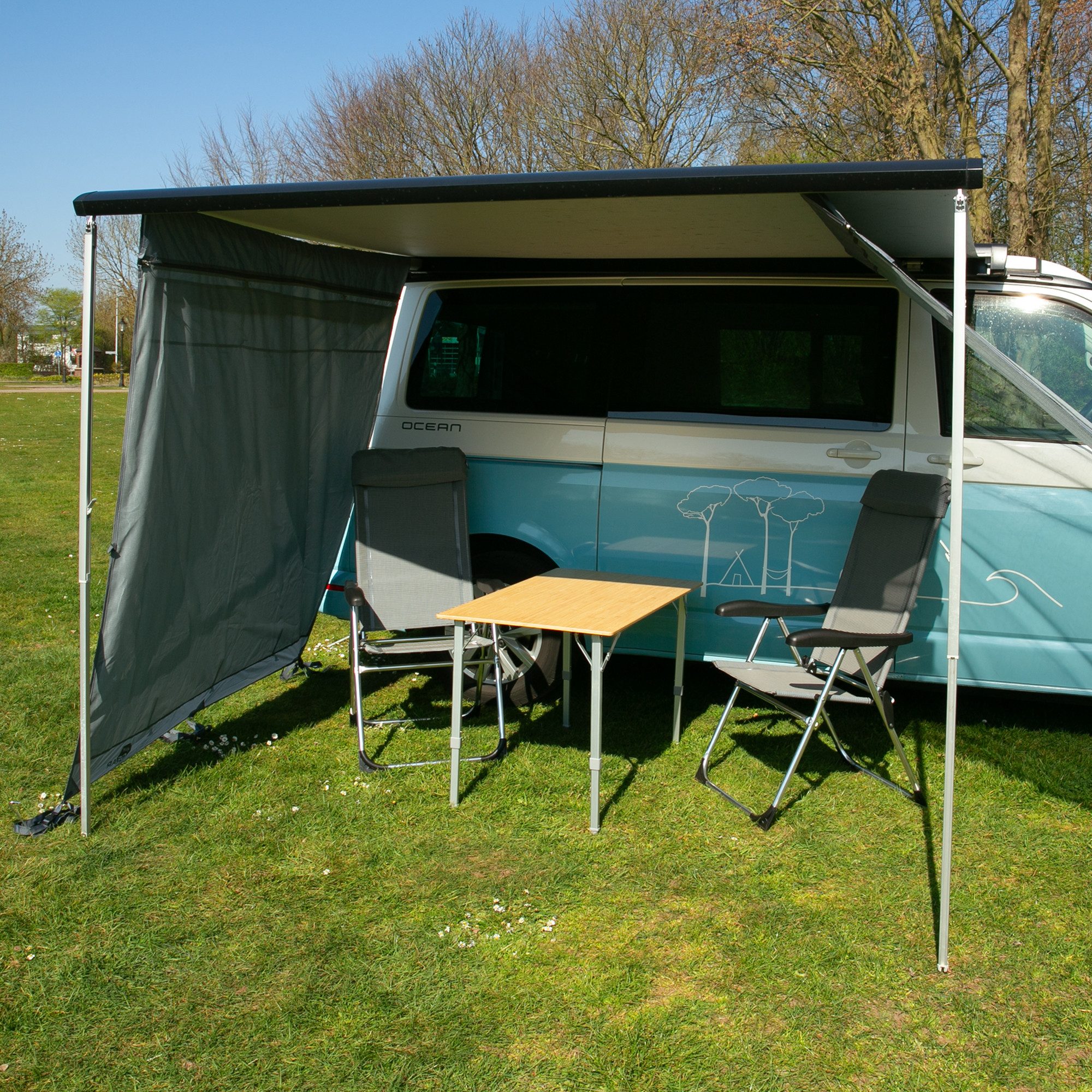 yourGEAR Campingtisch your GEAR Portofino L - Bambus Campingtisch Bambustisch 4 Personen
