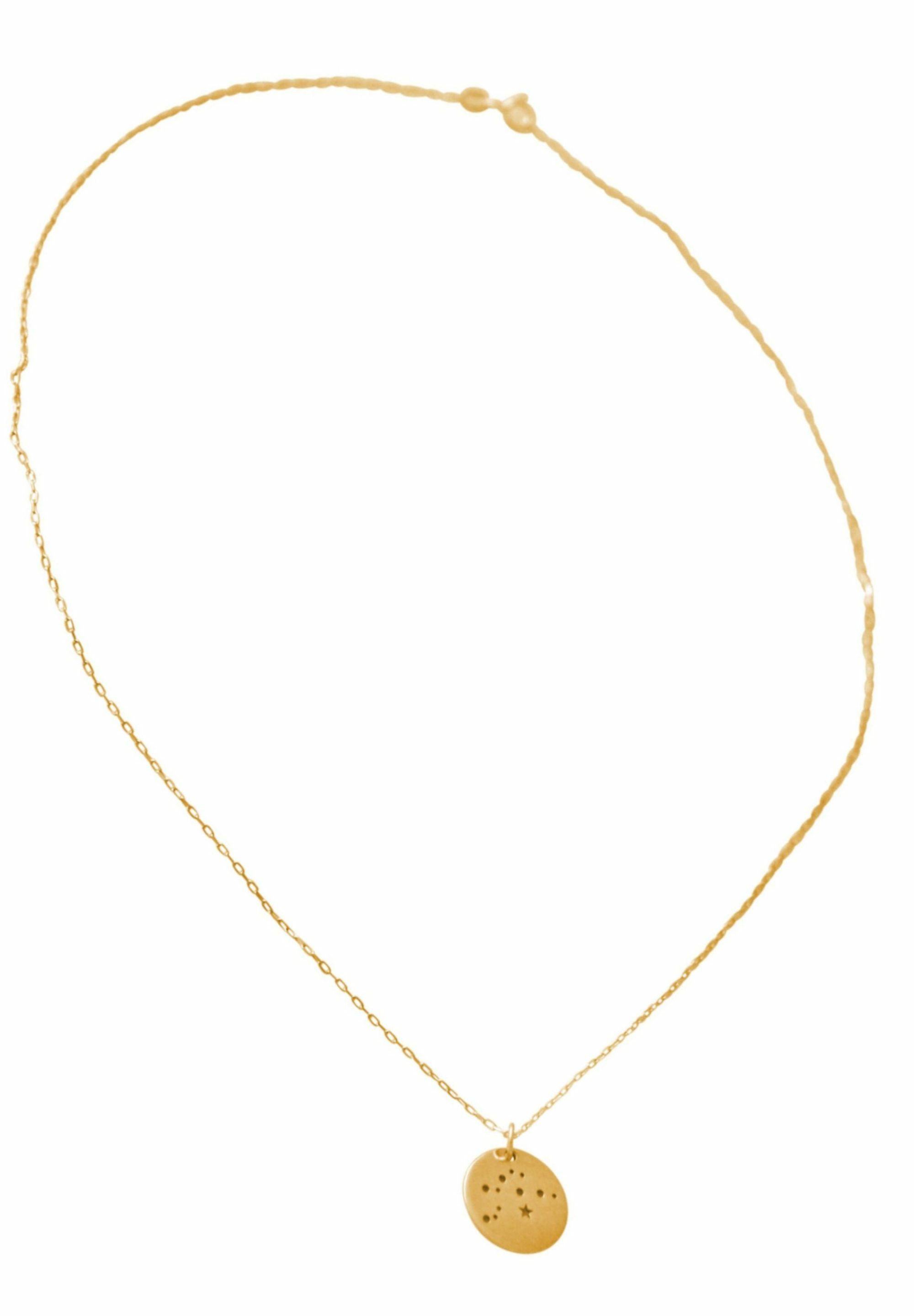 Gemshine Kette mit Anhänger Sternzeichen Wassermann gold coloured
