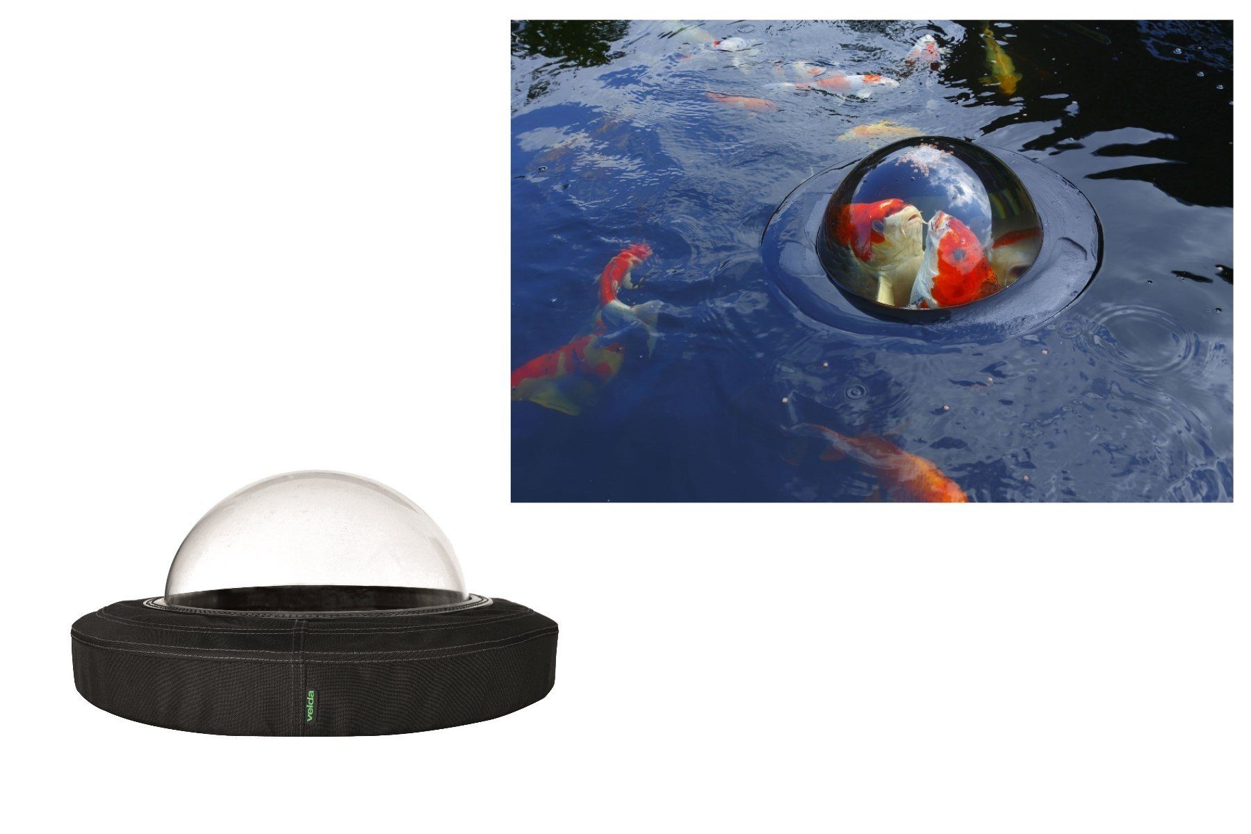 Velda Teichfilter Velda Teichkugel Koi Kugel Floating Fish Dome 123503 Plexiglas Ø 36cm