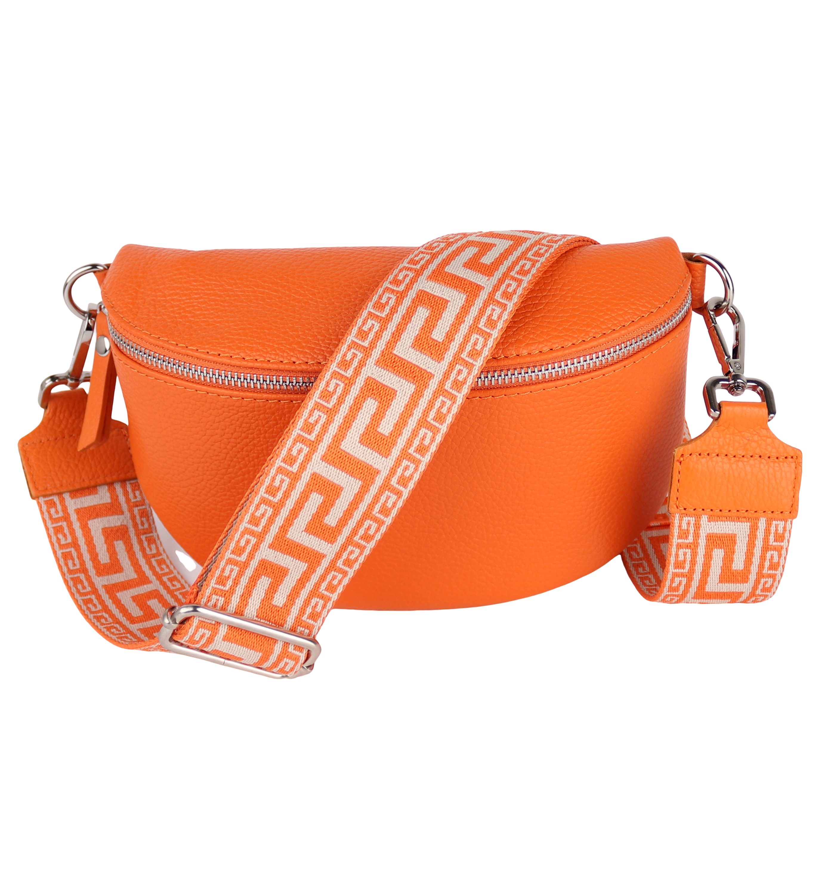 Bauchtasche Damen, Echtleder, Made in Italy, Umhängetasche, Brusttasche