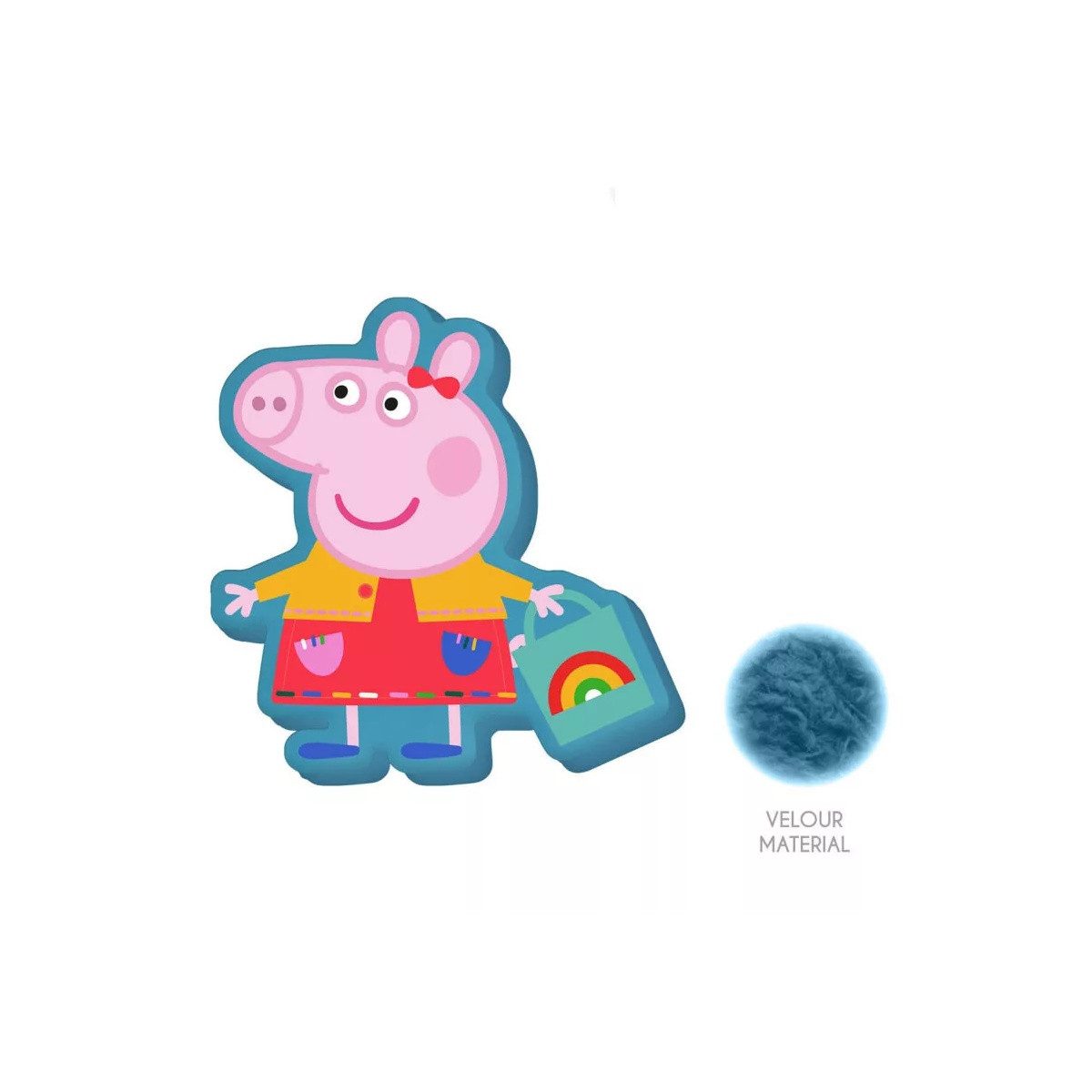 Peppa Pig Dekokissen Peppa Wutz Shopping Dekokissen 35 cm Samt