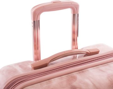 Heys Hartschalen-Trolley Tie-Dye pink, 66 cm, 4 Rollen, Reisegepäck Koffer mittel groß TSA Schloss Volumenerweiterung
