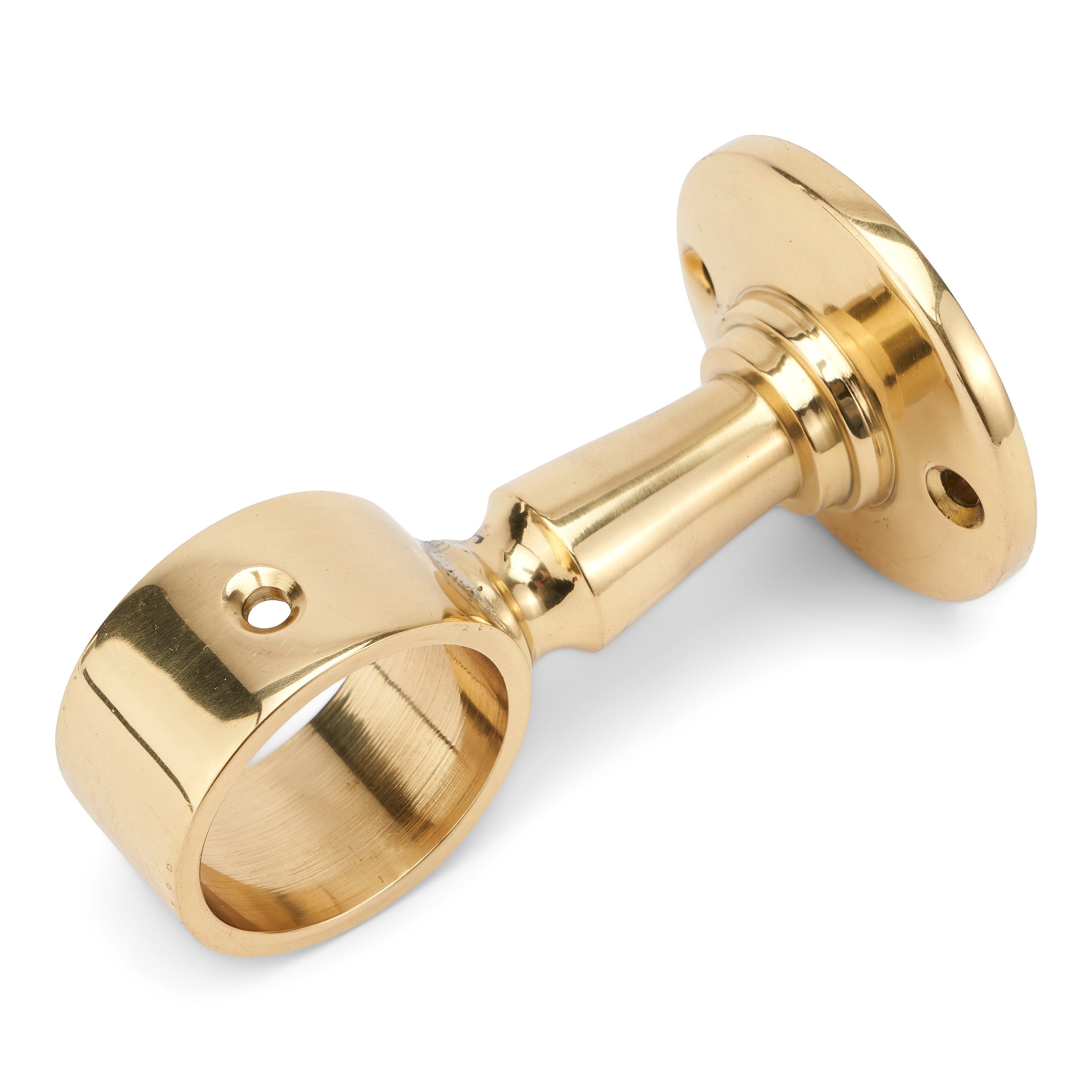 Dekofigur Maritim Handlaufhalter für 30mm Tau aus Messing massiv gold 8cm hoch D