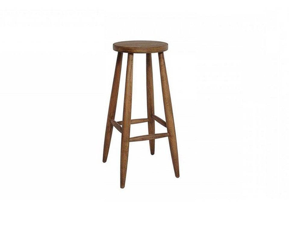 Xlmoebel Barhocker Holzhocker Tresenhocker Bistrohocker Massivholz Stuhl (Einzelstück, 1 St., Einzeln), Made in Europa