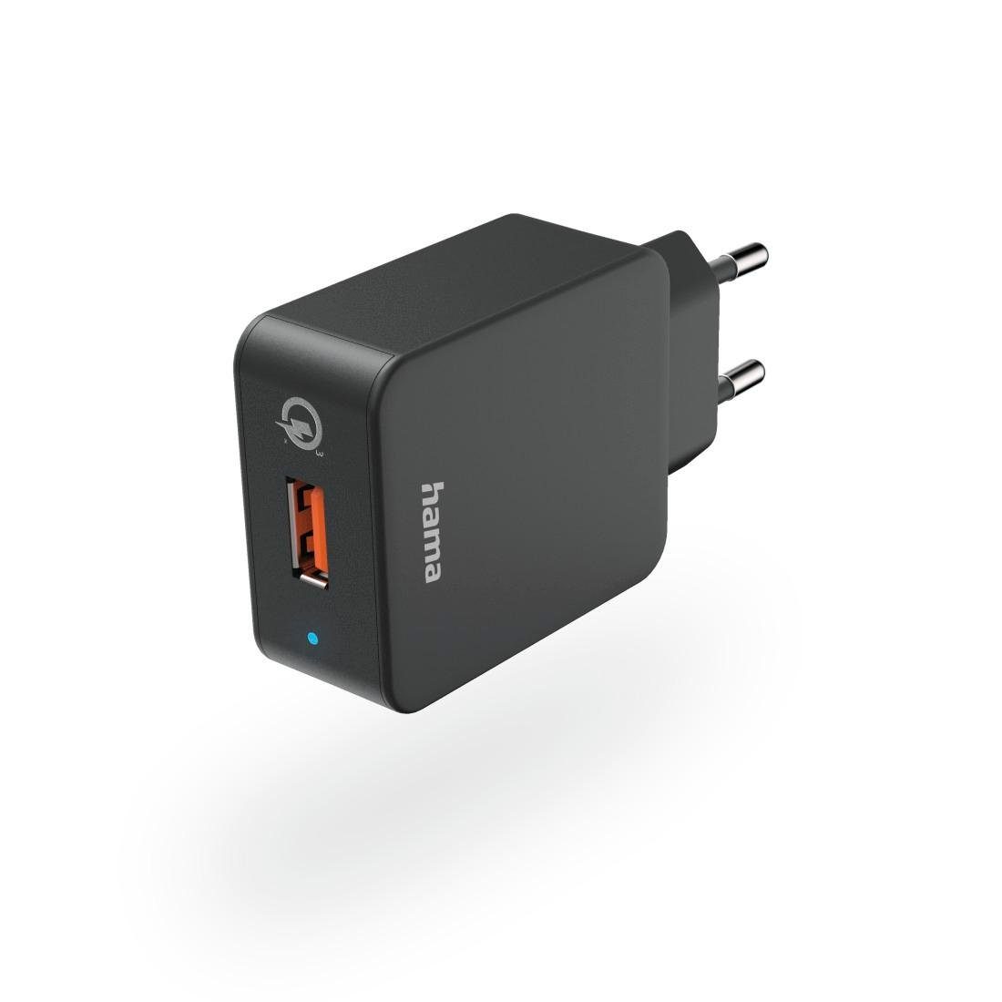 Hama Ladestecker USB A 19,5 Watt, Handy Schnellladegerät m Quick Charge 3.0 USB-Ladegerät
