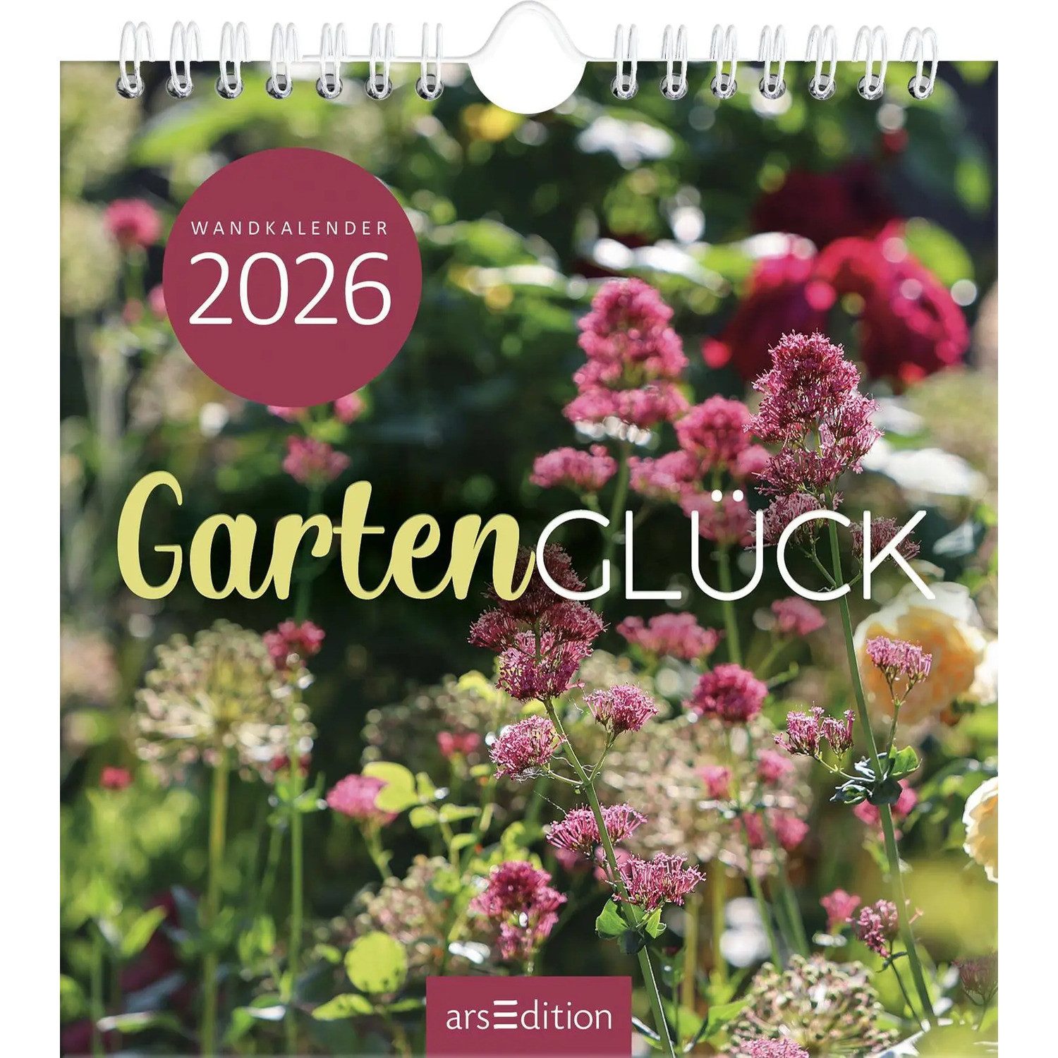 Ars Edition Wandkalender Wandkalender Gartenglück 2026