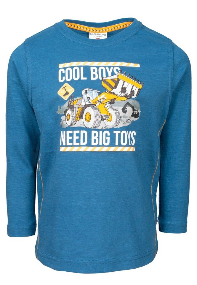 SALT AND PEPPER T-Shirt Boys LS Print EMB Big Toys (1-tlg), Artikel fällt  kleiner aus. Bitte eine Nummer größer