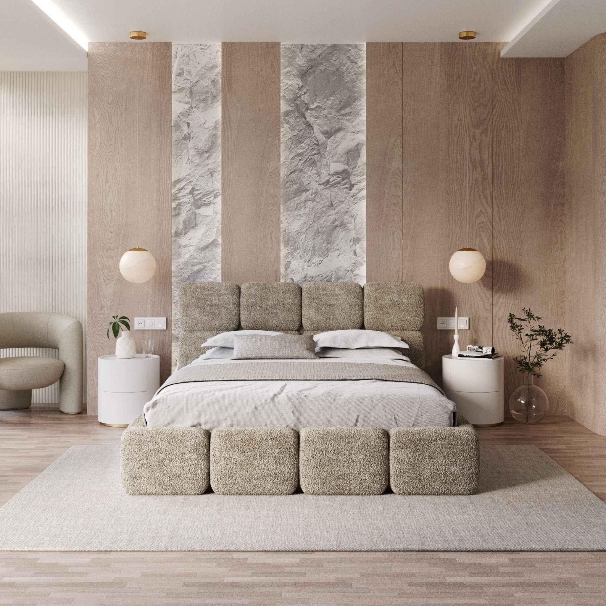 FDM Polsterbett CLOUDY Bettgestell Bett 140x200, günstig online kaufen