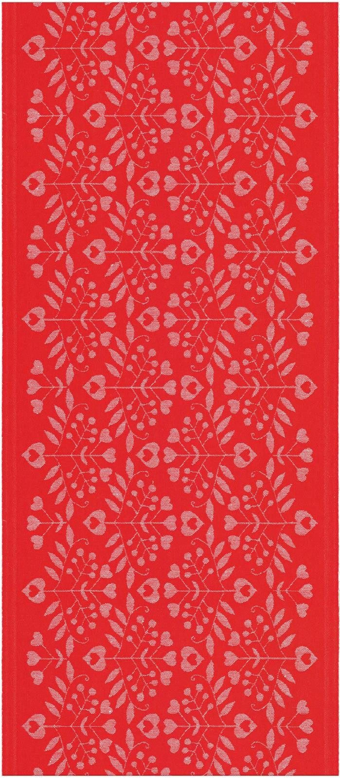 EKELUND MASTER WEAVERS 1692 Tischläufer Tischläufer Julhjärtan 380 35x80 cm, gewebt