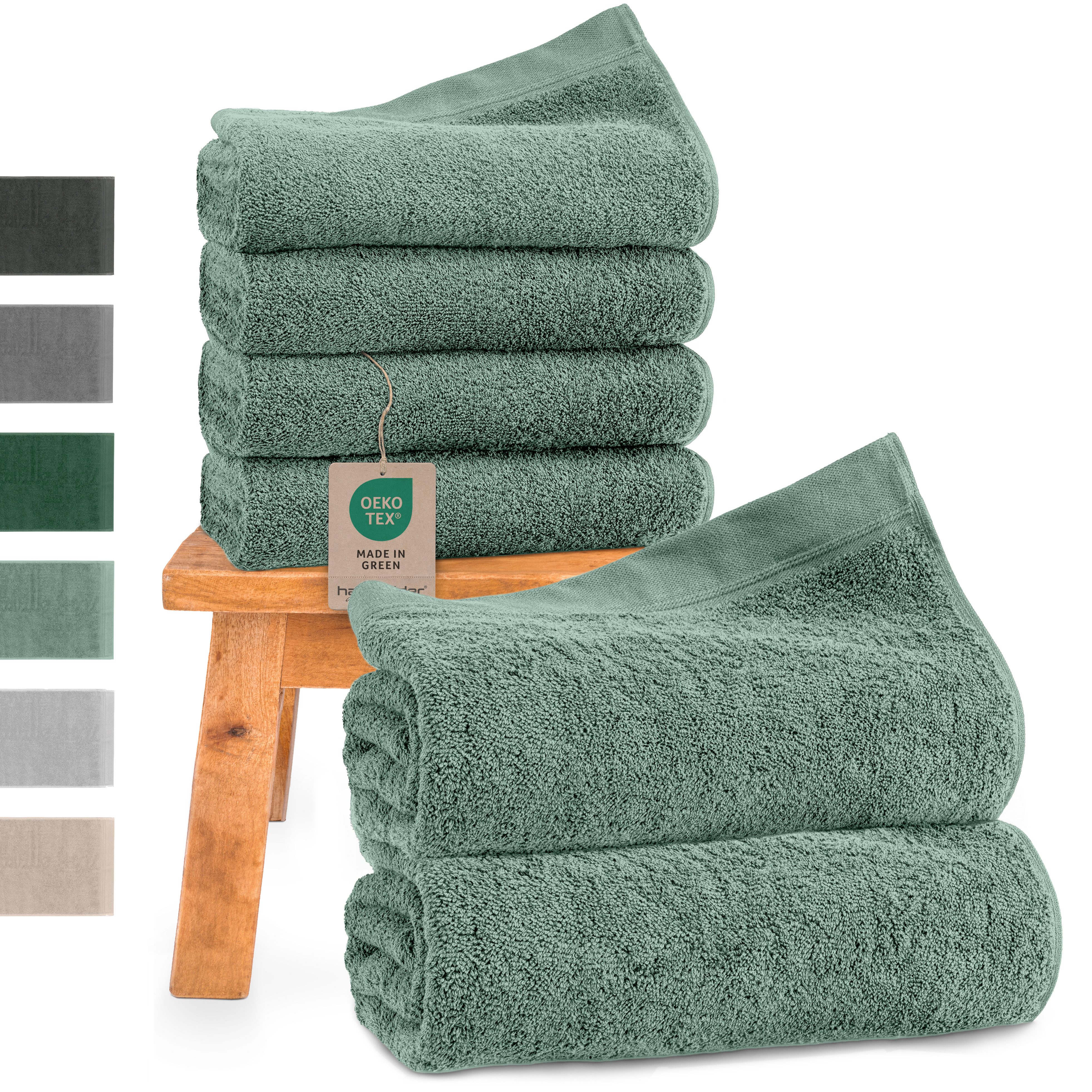 Hausfelder Handtücher Handtuch Set: 2 Badetücher + 4 Handtücher, (Set, 6-St günstig online kaufen