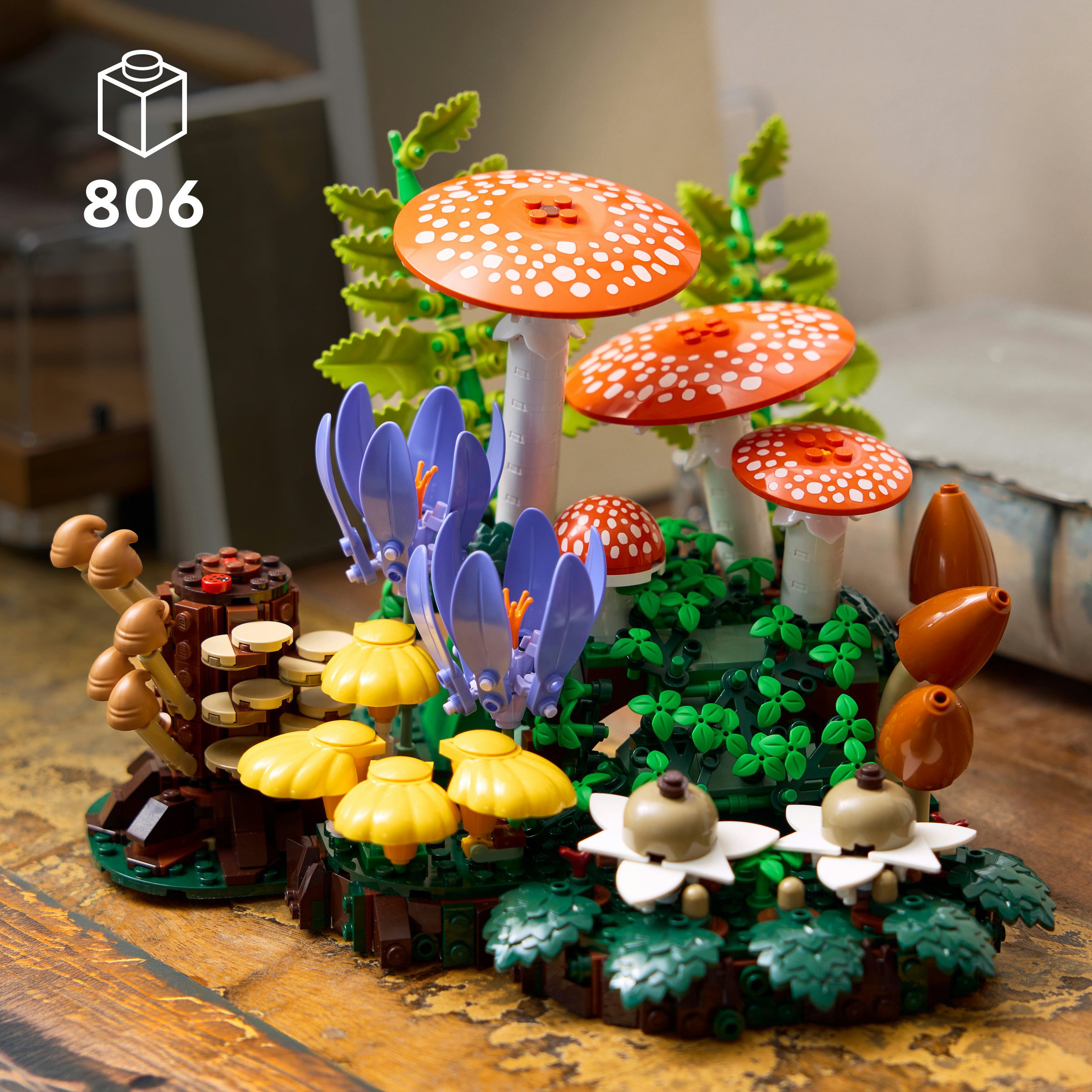 LEGO® Waldpilze (11505), LEGO Botanicals Konstruktionsspielsteine, (806 St), Made in Europe
