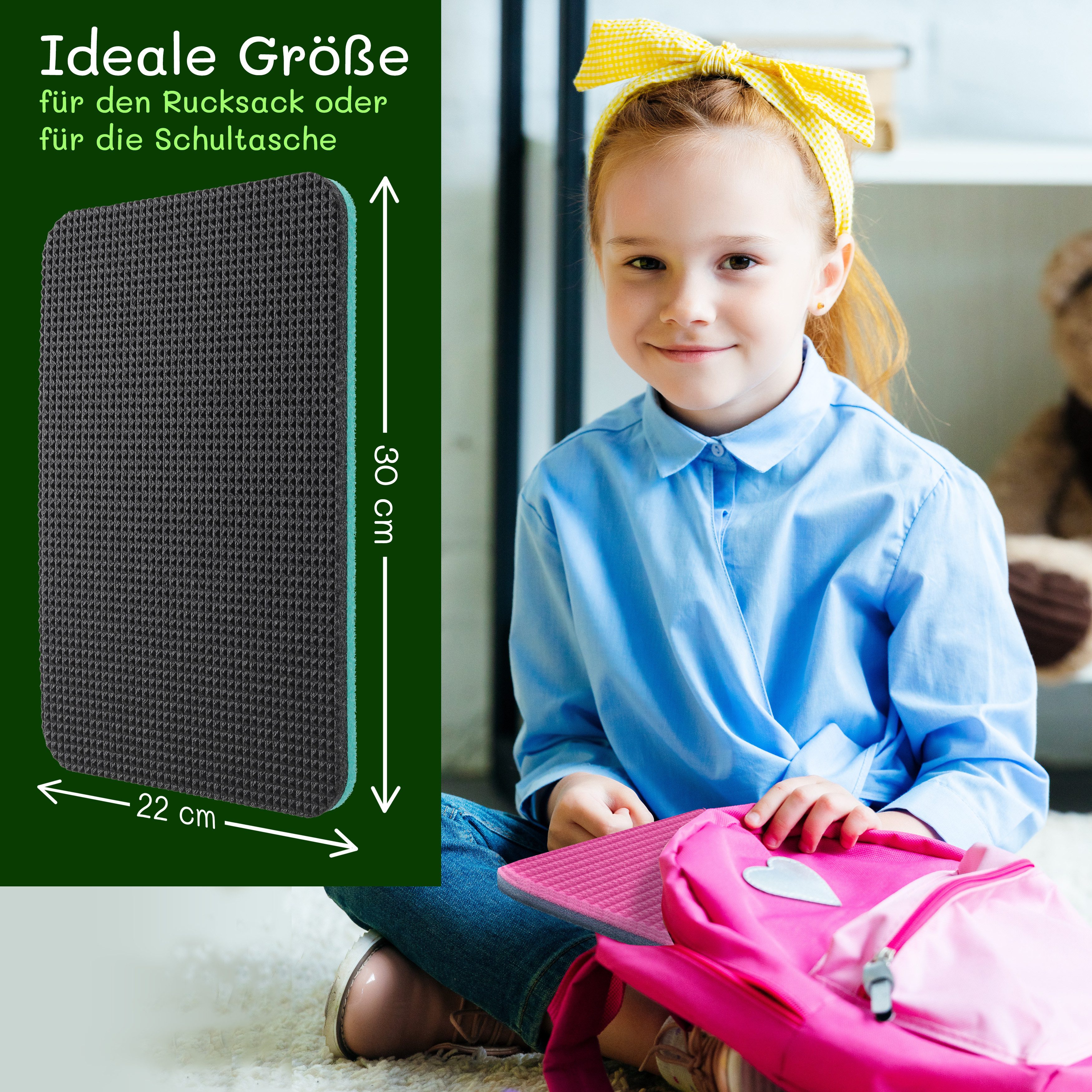 Yate Stuhlkissen Yate Stuhlkissen Set 12 Sitzkissen 30 x 22cm Schaumstoff Sitzunterlage